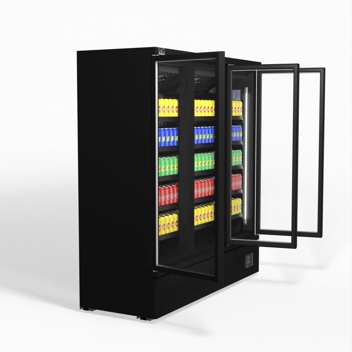AG Supermarket Three Glass Doors Upright Display Fridge - 1539 Litre CSB1500