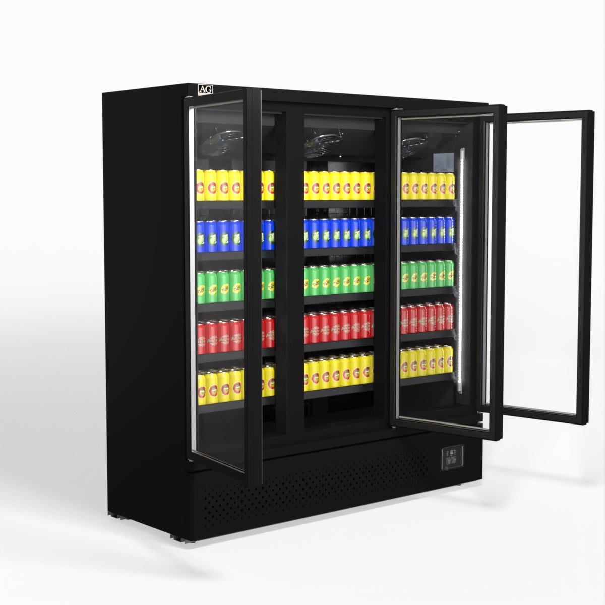 AG Supermarket Three Glass Doors Upright Display Fridge - 1539 Litre CSB1500