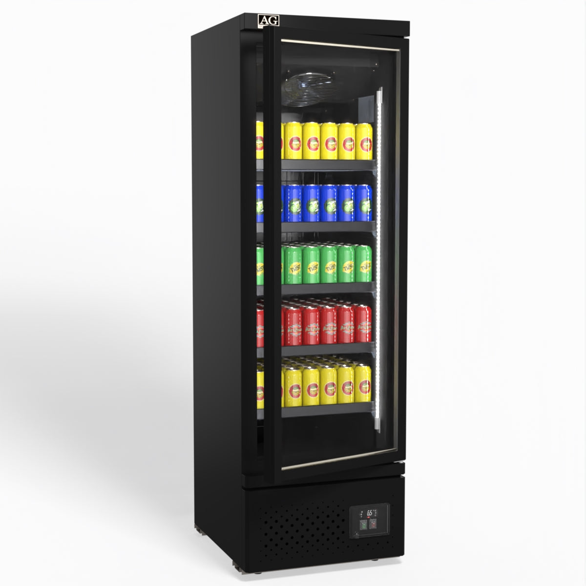 AG Supermarket Single Glass Door Upright Display Fridge - 450 Litre CSB450