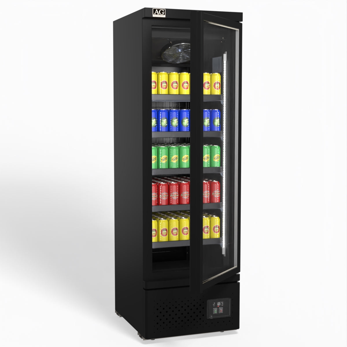AG Supermarket Single Glass Door Upright Display Fridge - 450 Litre CSB450