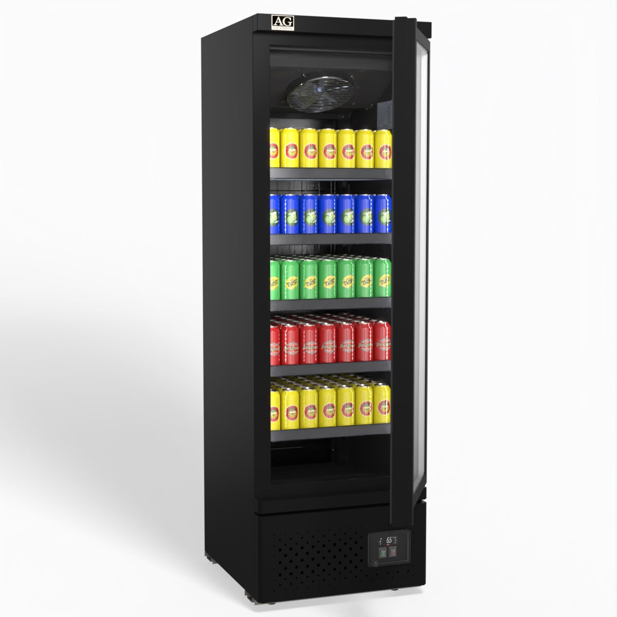 AG Supermarket Single Glass Door Upright Display Fridge - 450 Litre CSB450