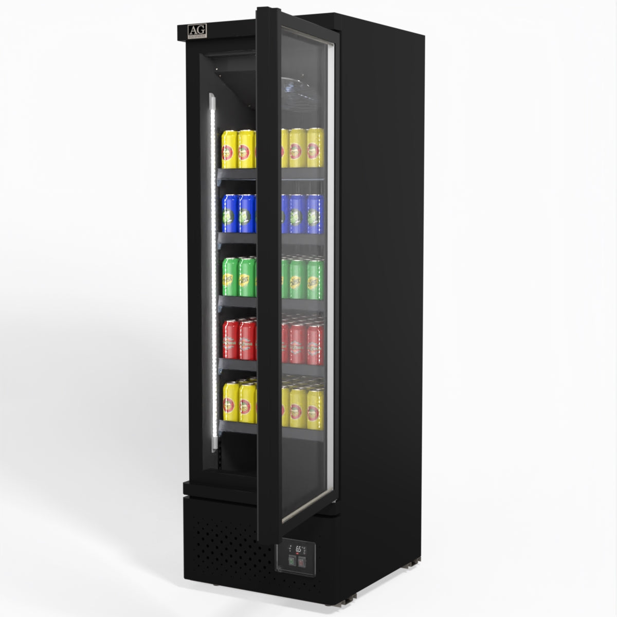 AG Supermarket Single Glass Door Upright Display Fridge - 450 Litre CSB450