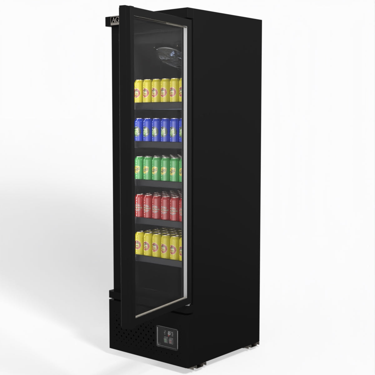 AG Supermarket Single Glass Door Upright Display Fridge - 450 Litre CSB450