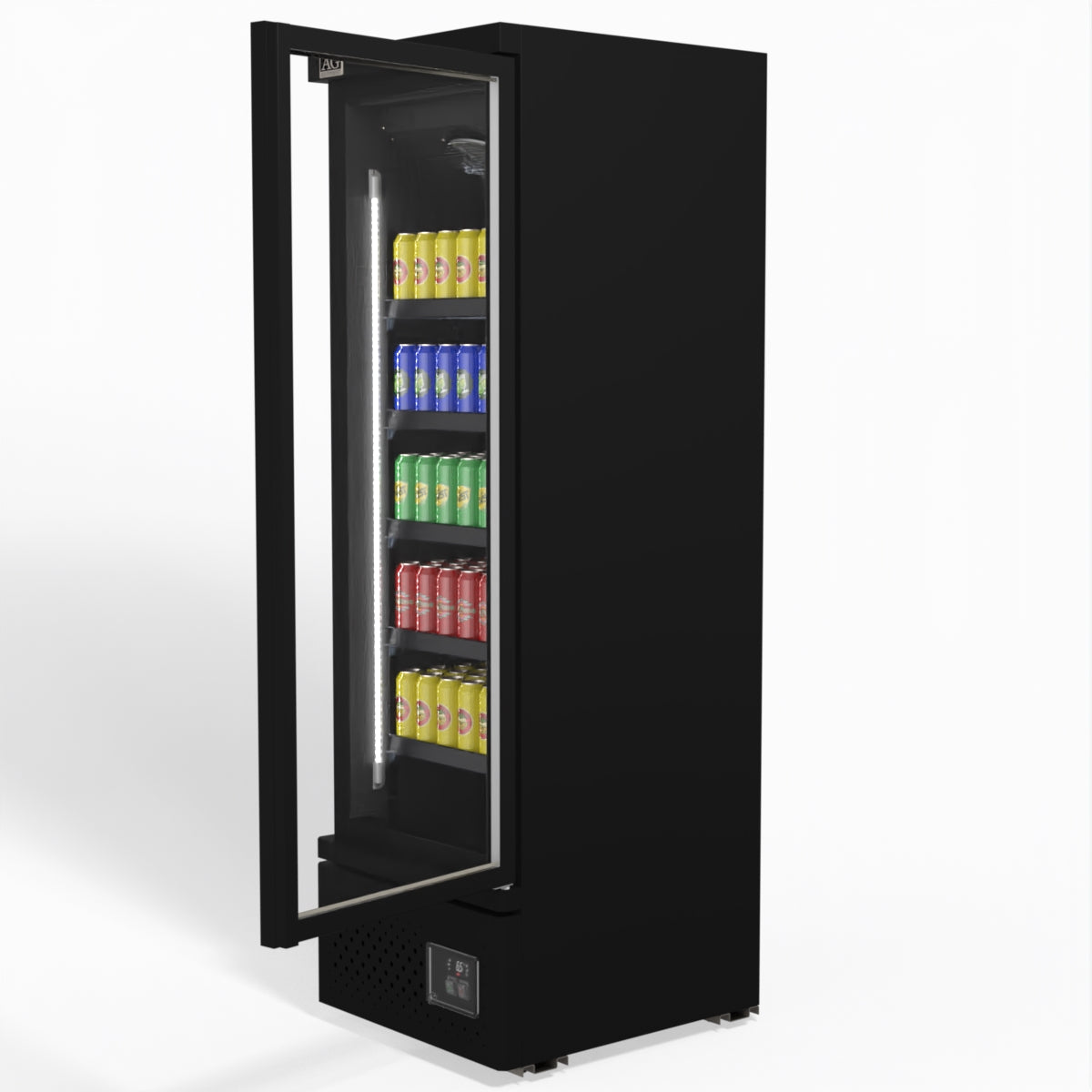 AG Supermarket Single Glass Door Upright Display Fridge - 450 Litre CSB450