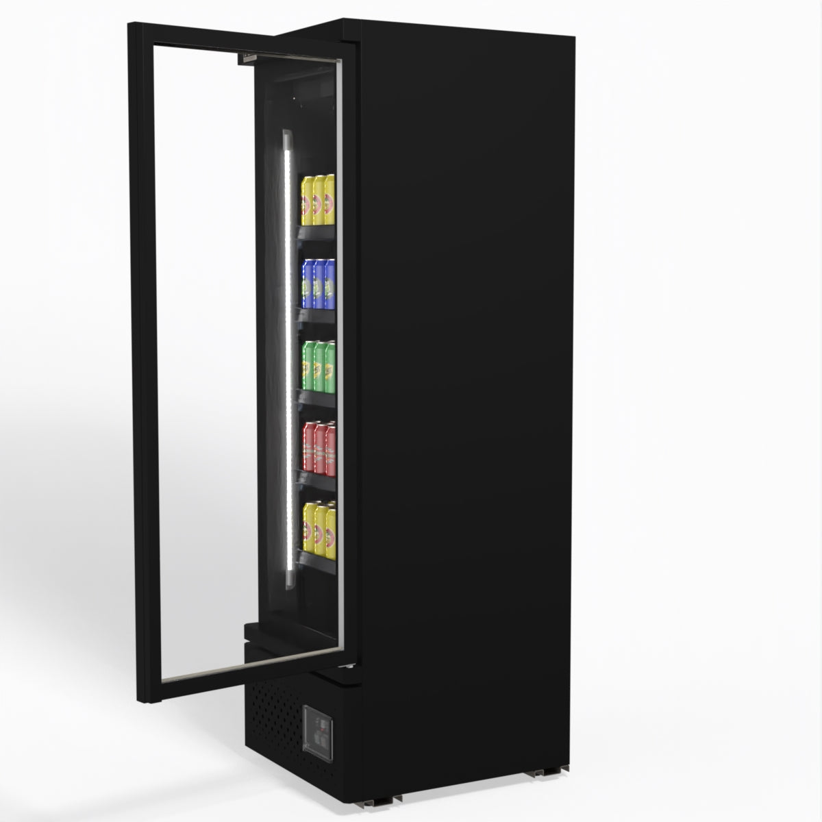 AG Supermarket Single Glass Door Upright Display Fridge - 450 Litre CSB450