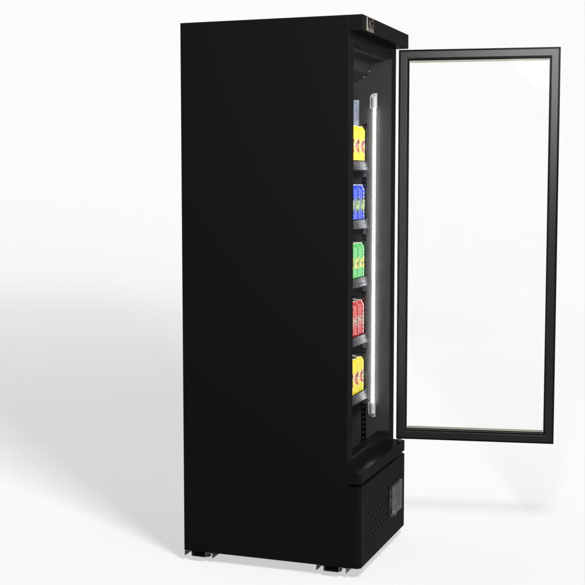 AG Supermarket Single Glass Door Upright Display Fridge - 450 Litre CSB450