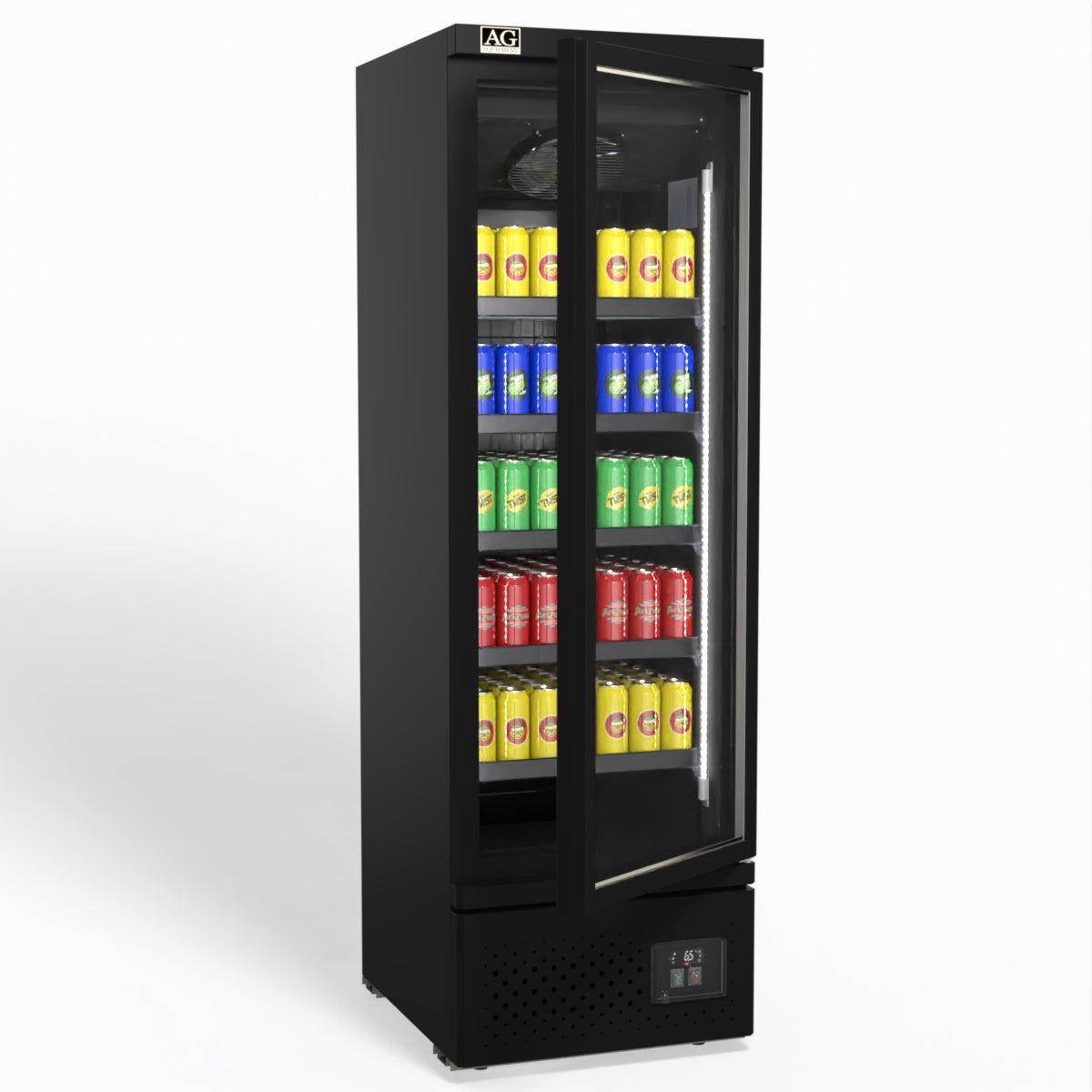 AG Supermarket Single Glass Door Upright Display Fridge - 450 Litre CSB450