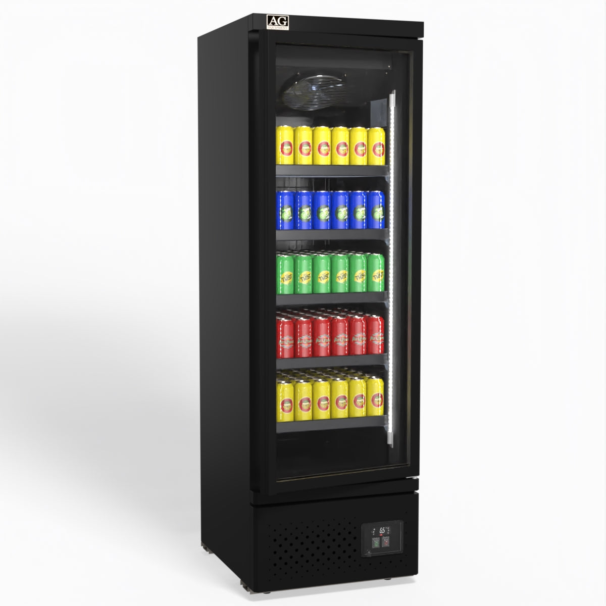 AG Supermarket Single Glass Door Upright Display Fridge - 450 Litre CSB450