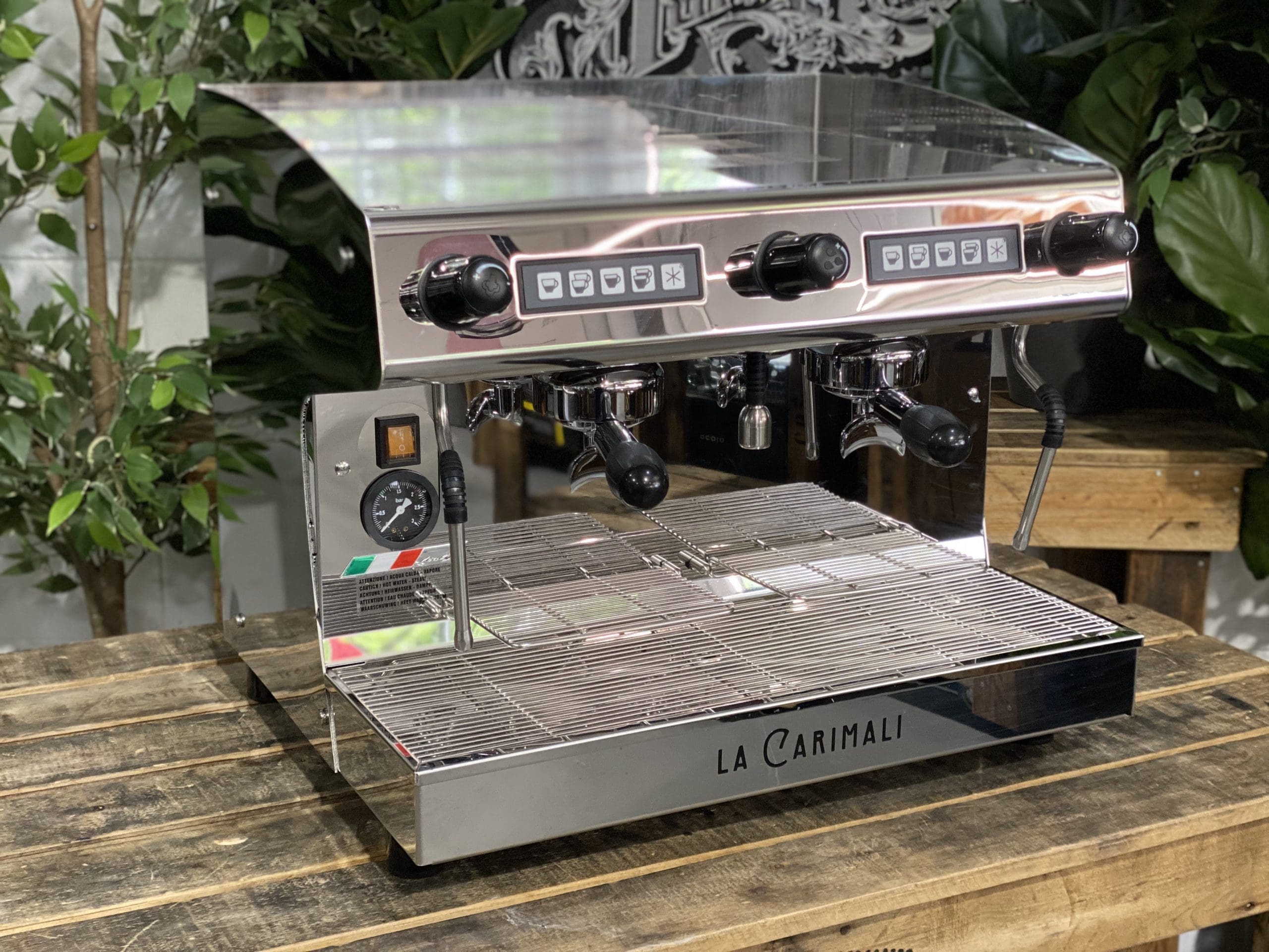 Carimali Pratica E2 - 2 Group Commercial Espresso Machine - Stainless Steel