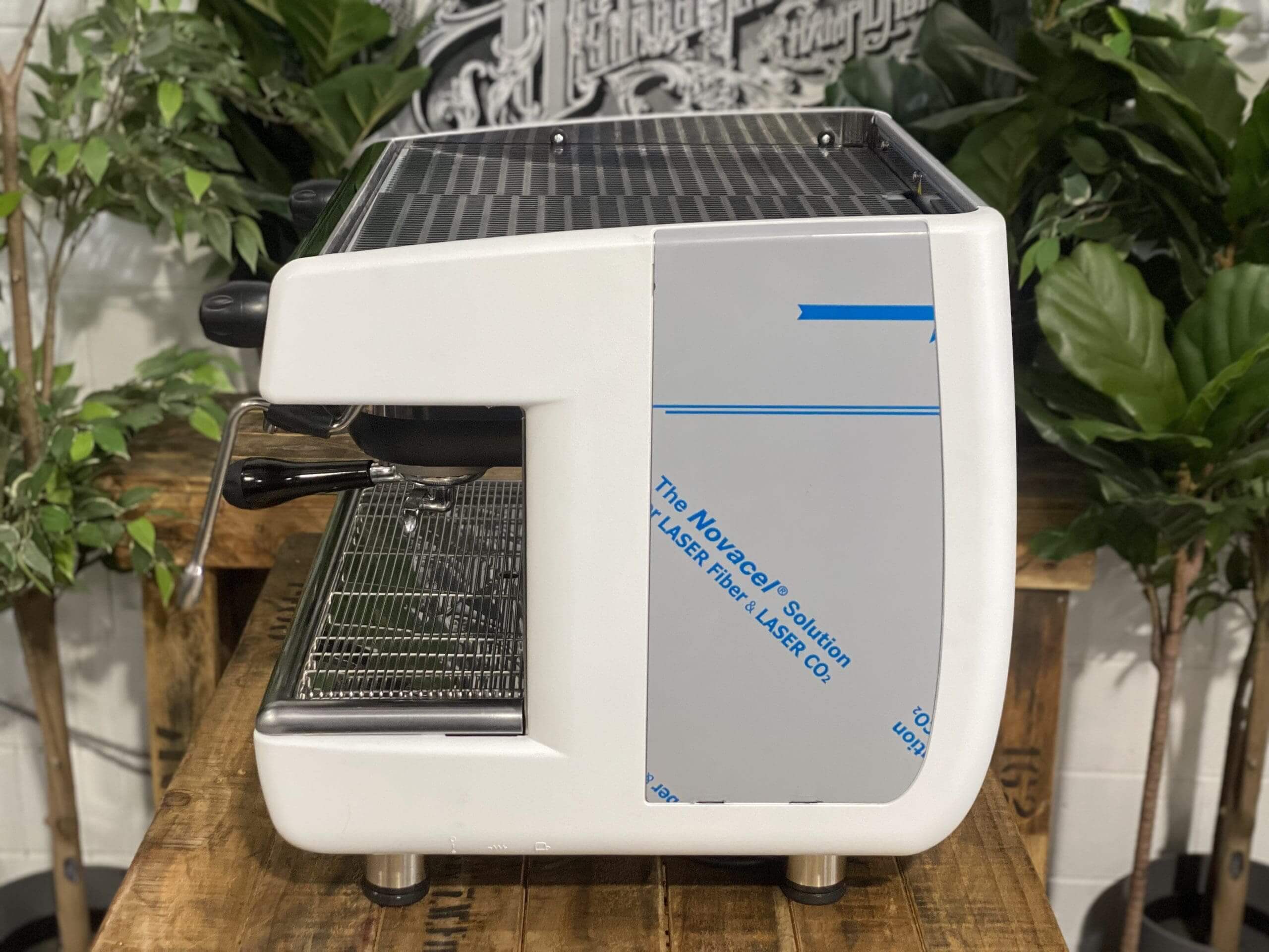 Casadio Undici Compact White and - 2 Group Commercial Espresso Machine - Stainless