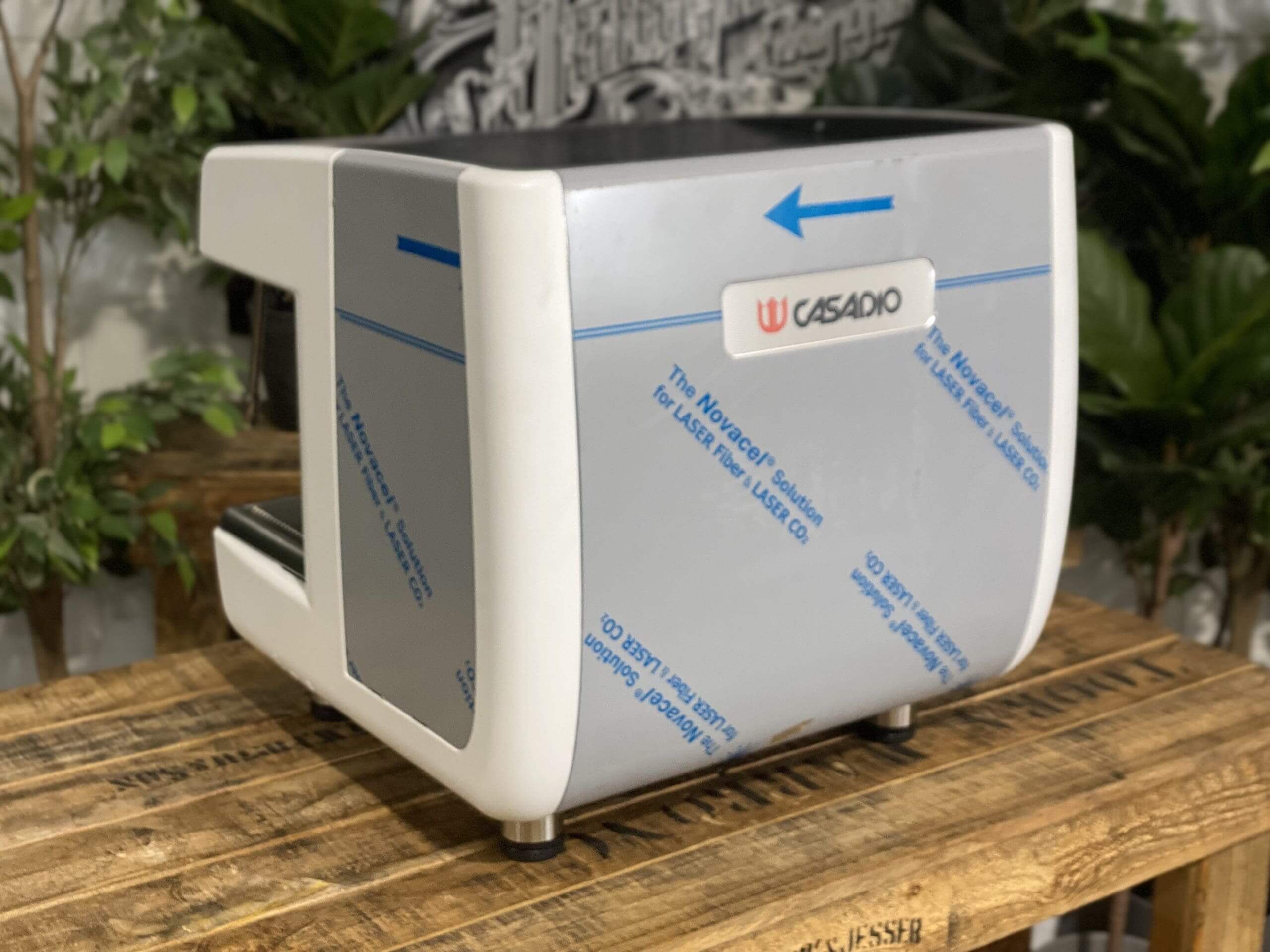 Casadio Undici Compact White and - 2 Group Commercial Espresso Machine - Stainless