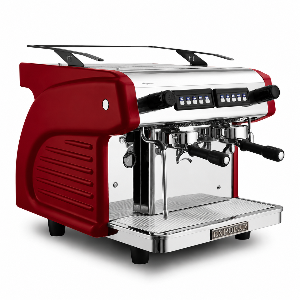 Expobar Ruggero Classic Compact V2.0 - 2 Group Commercial Espresso Machine - Red