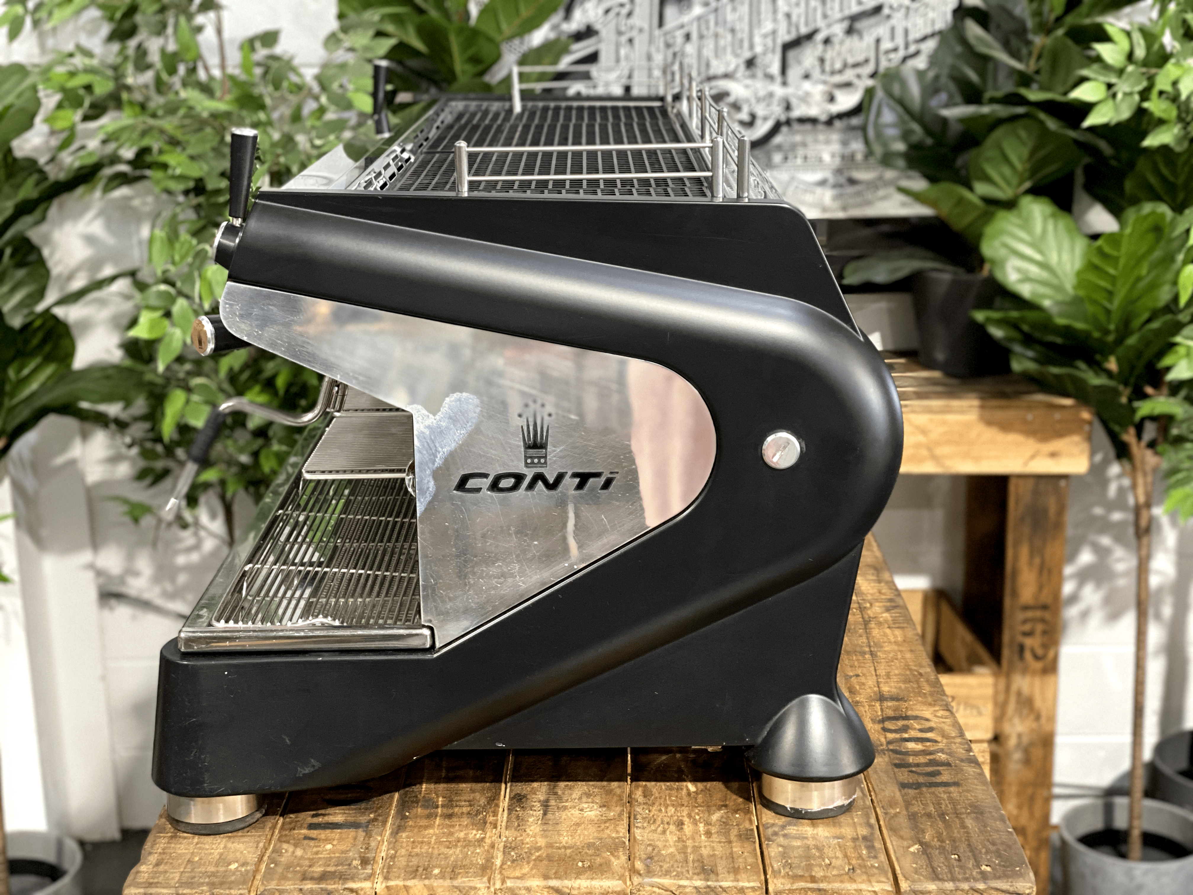 Conti Monte Carlo 3 Group Black Espresso Coffee Machine - 31872