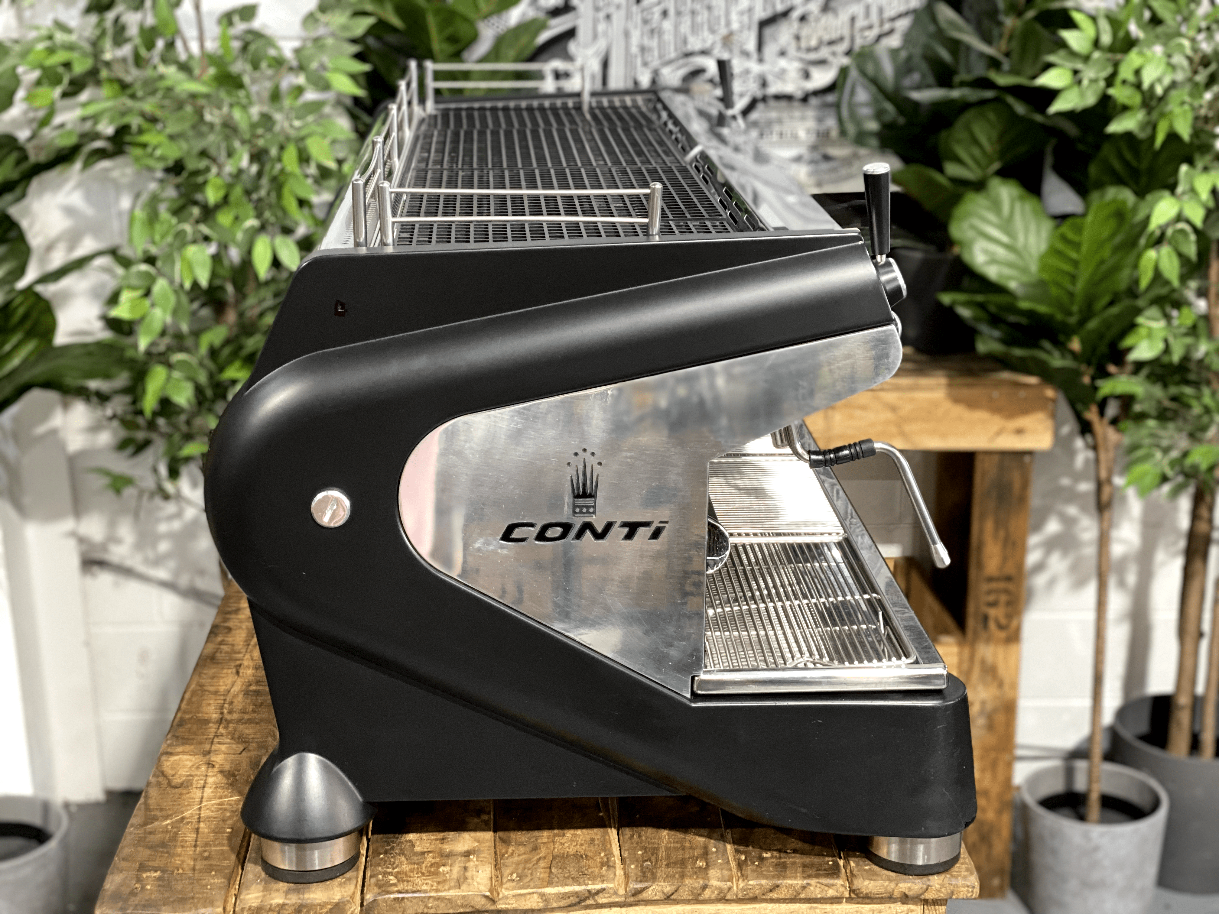 Conti Monte Carlo 3 Group Black Espresso Coffee Machine - 31872
