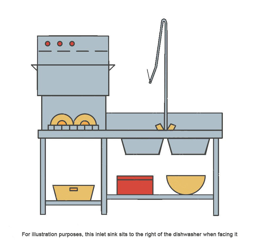 Mixrite Stainless Steel Dishwasher Right-Handed Single Inlet Sink W1200 X D700 WSS17165R