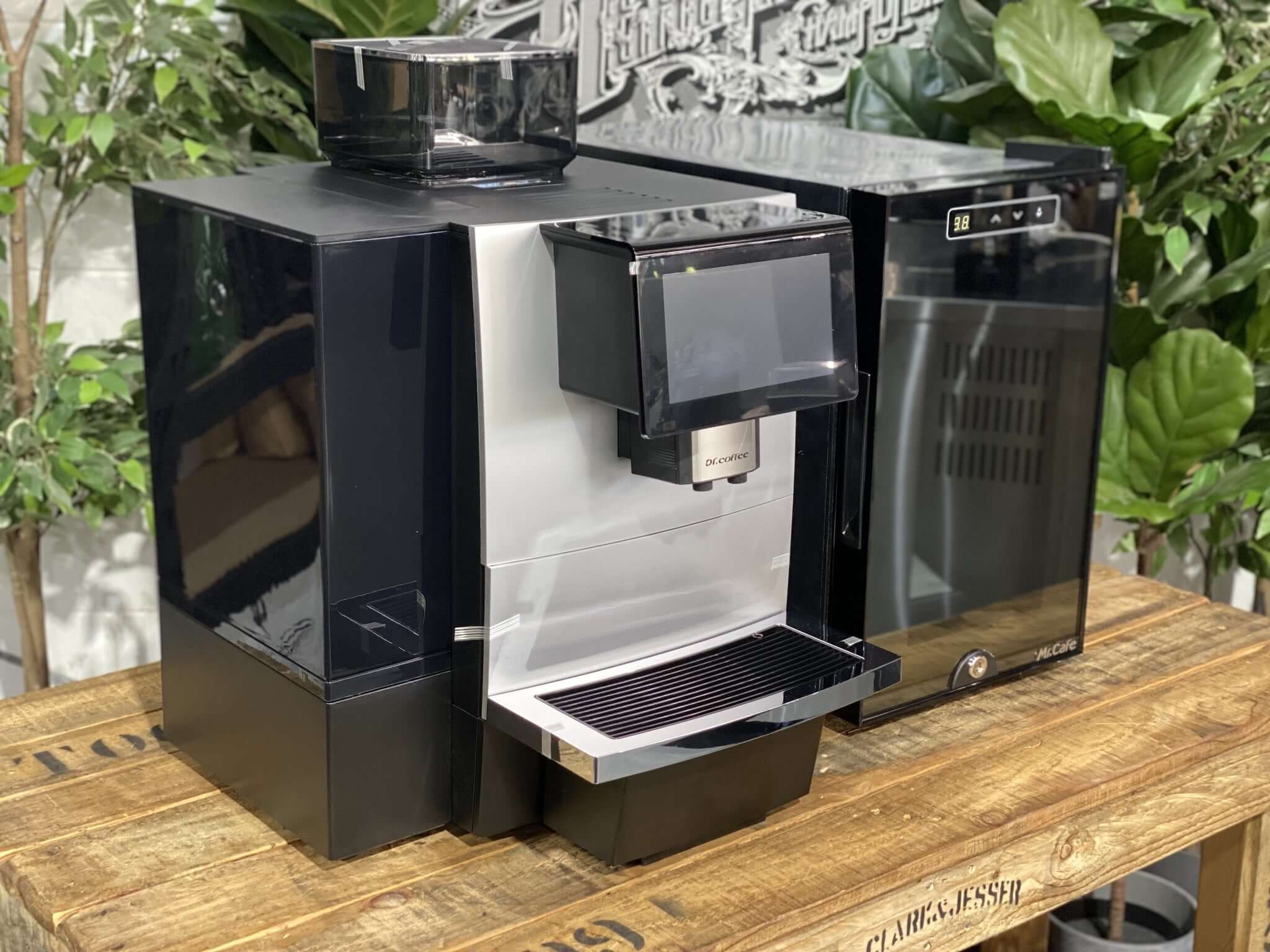 Dr Coffee F11 Big With SC08 Milk Fridge - Fully Automatic Coffee Machine - Black