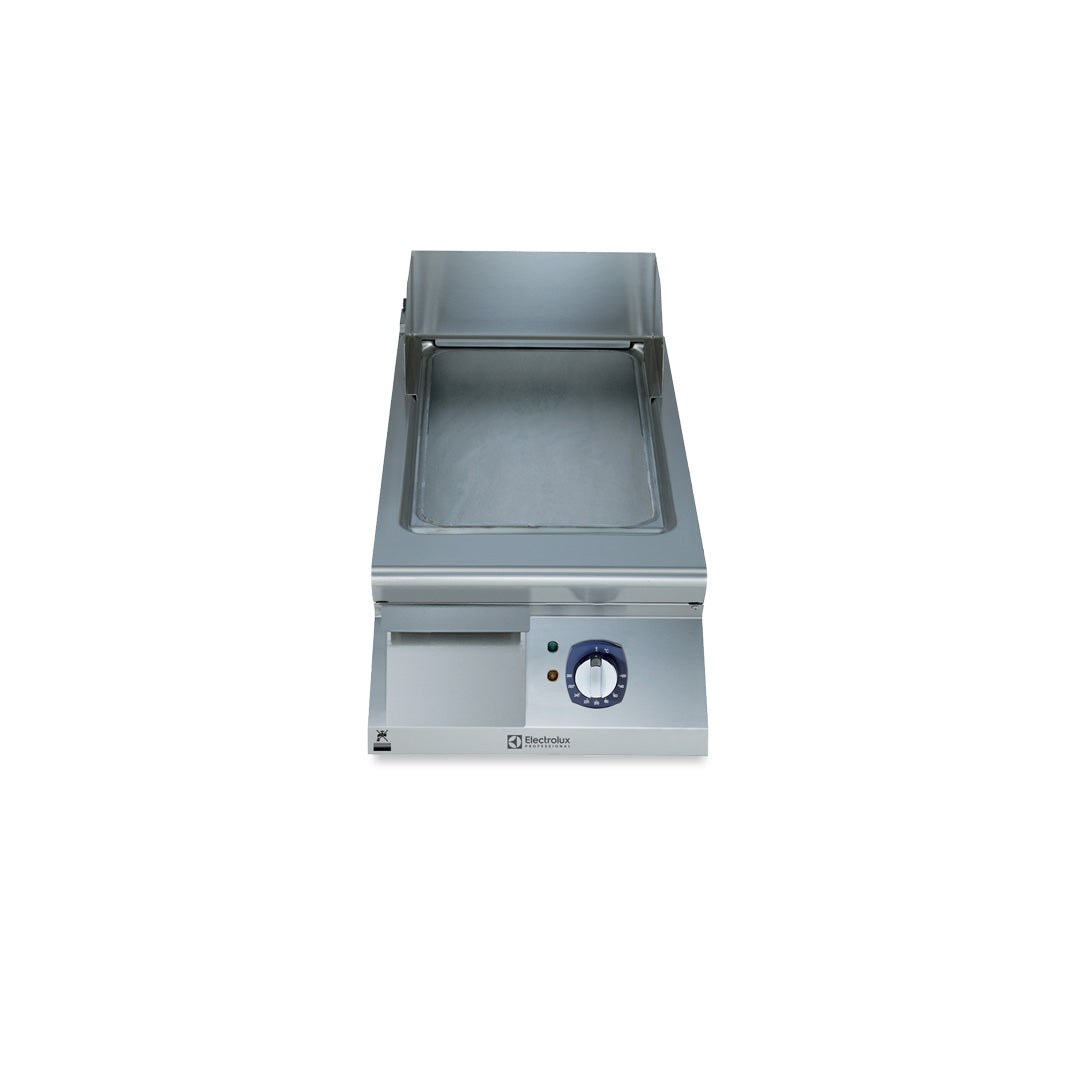 Electrolux 900XP Electric Griddle Plate with Smooth Brushed Chrome Plate 400mm - E9IINDAOMCA