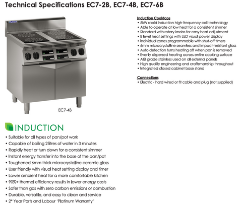 Luus 1200mm Induction Cooktop EC7-6B