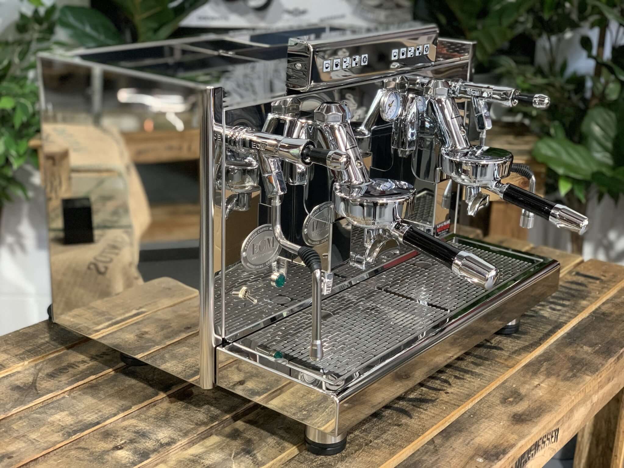 Ecm Elektronika Profi Due Brand - 2 Group Commercial Espresso Machine - Stainless Steel