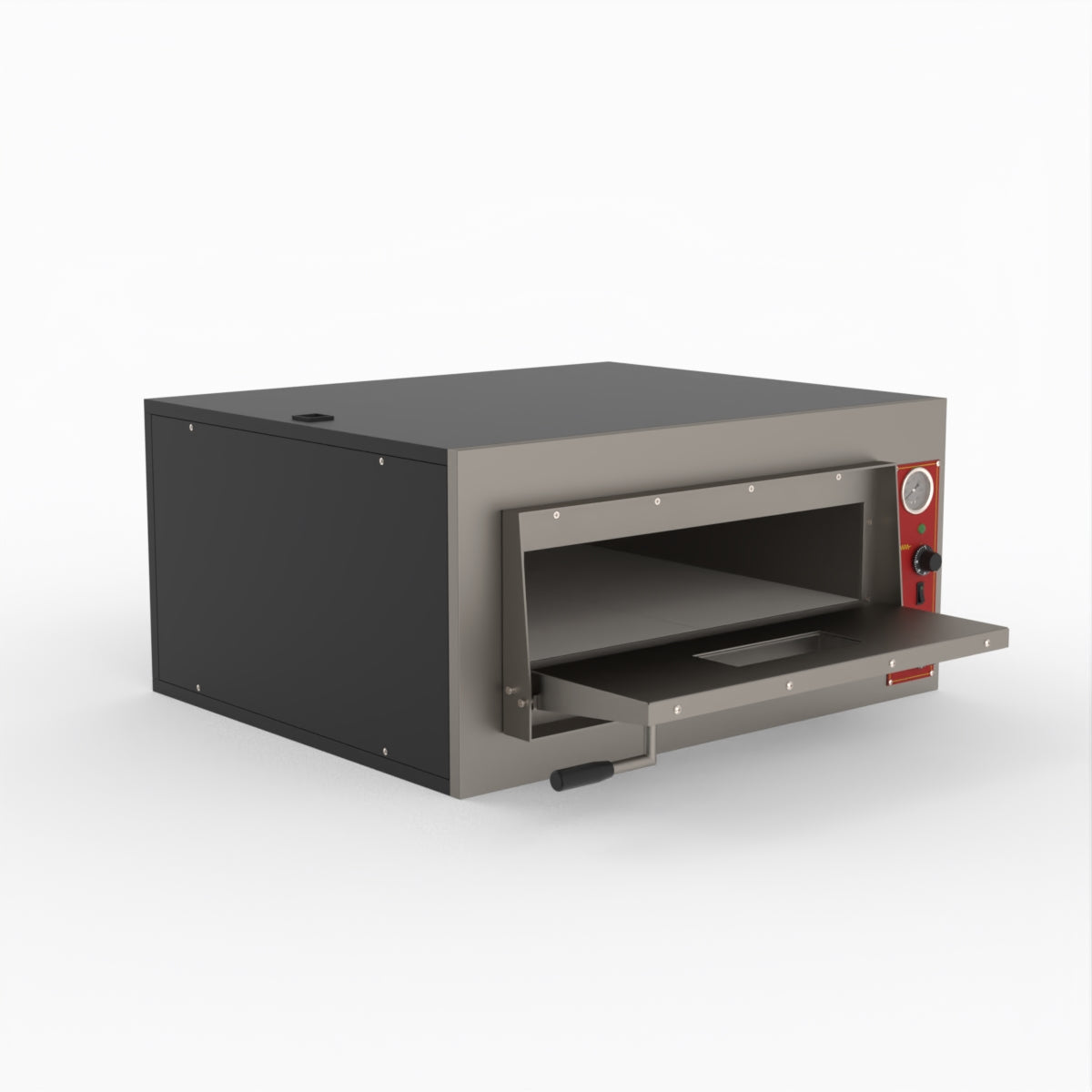 BakerMAX Black Panther Pizza Deck Oven EP-2-1E