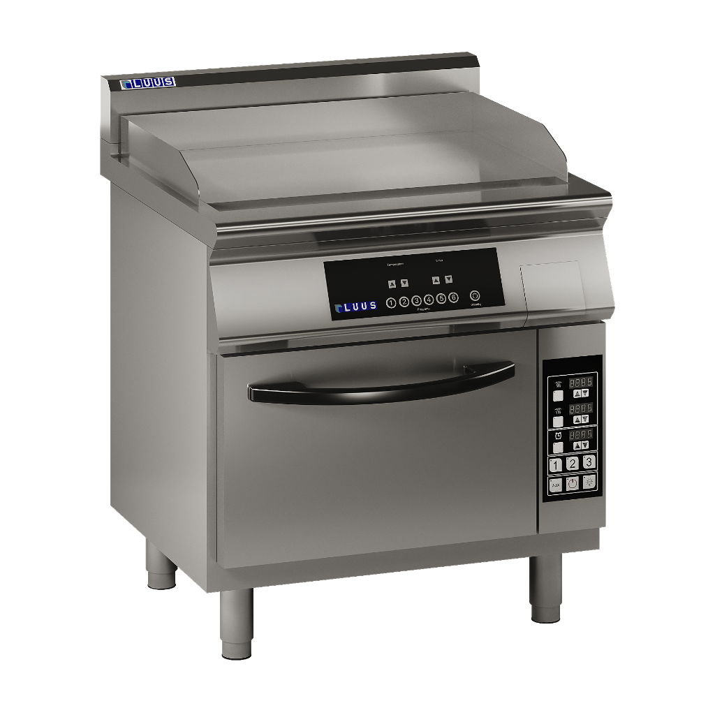 Luus ER7-8P 800mm Commercial Induction Griddle Range & Oven ER7-8P