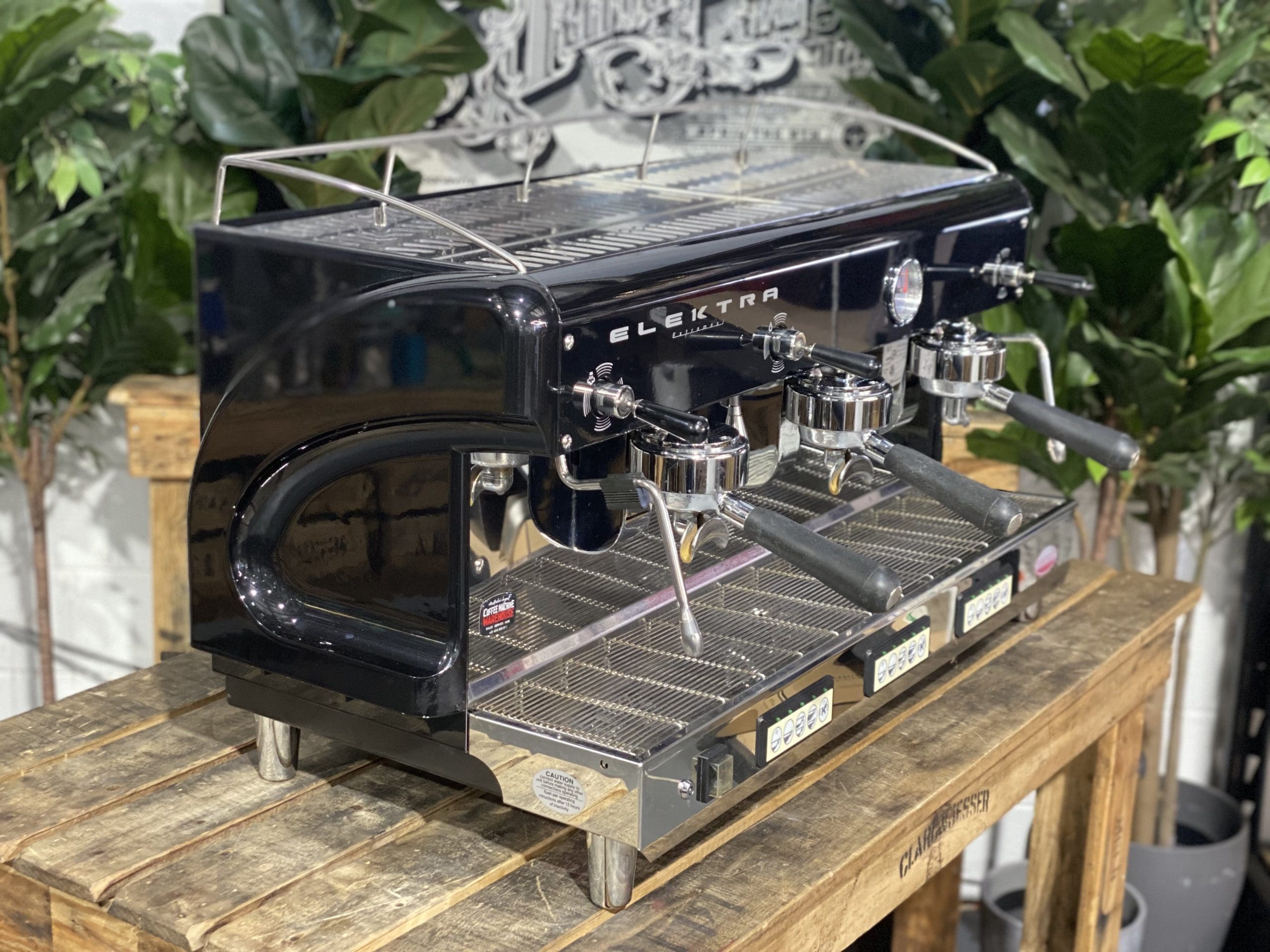 Elektra Maxi - 3 Group Commercial Espresso Machine - Black
