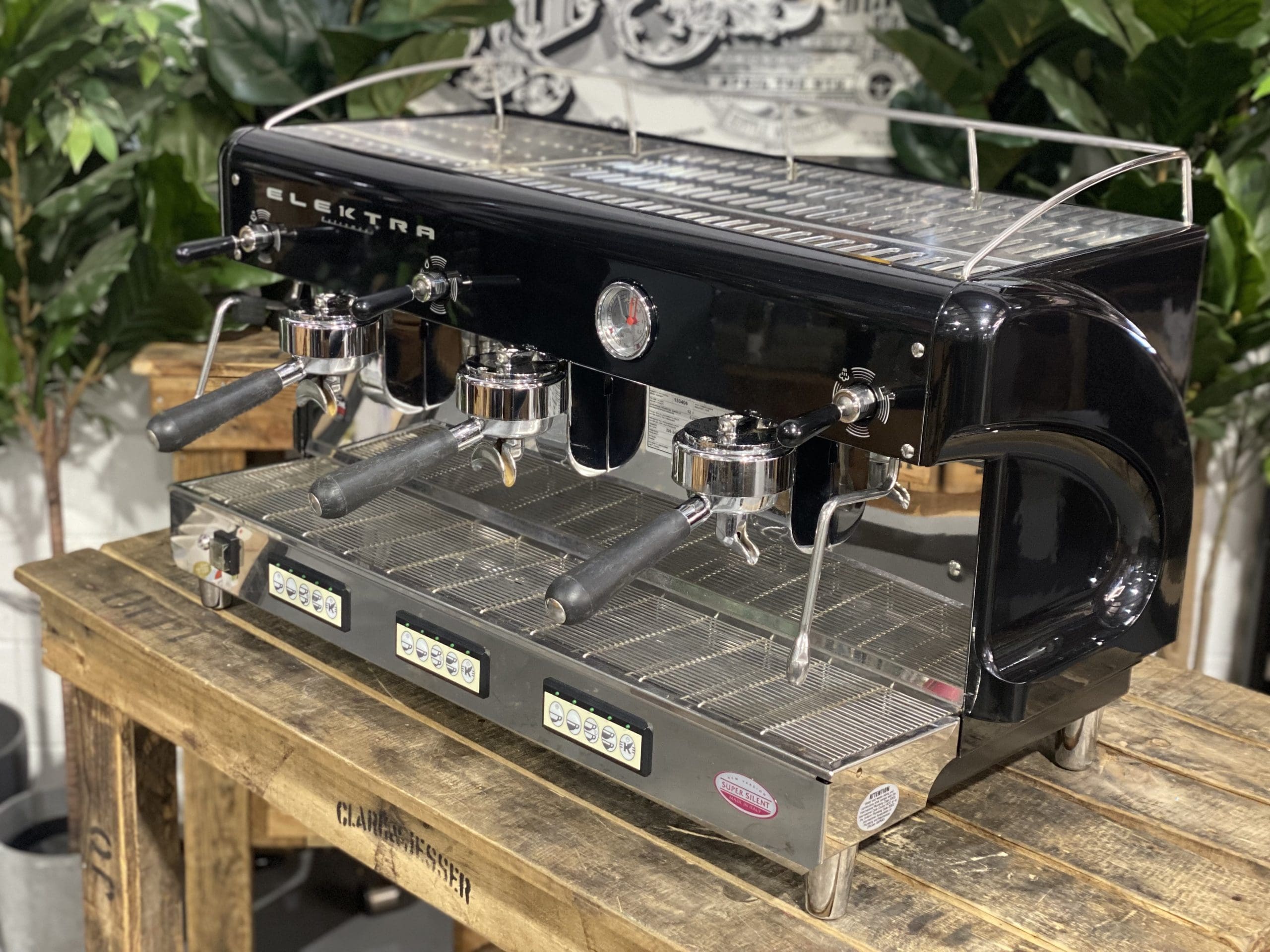 Elektra Maxi - 3 Group Commercial Espresso Machine - Black