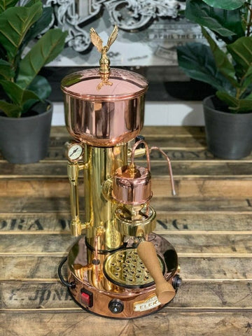 Elektra Micro Casa Semi Automatica &amp; Brass - 1 Group Commercial Espresso Machine - Gold