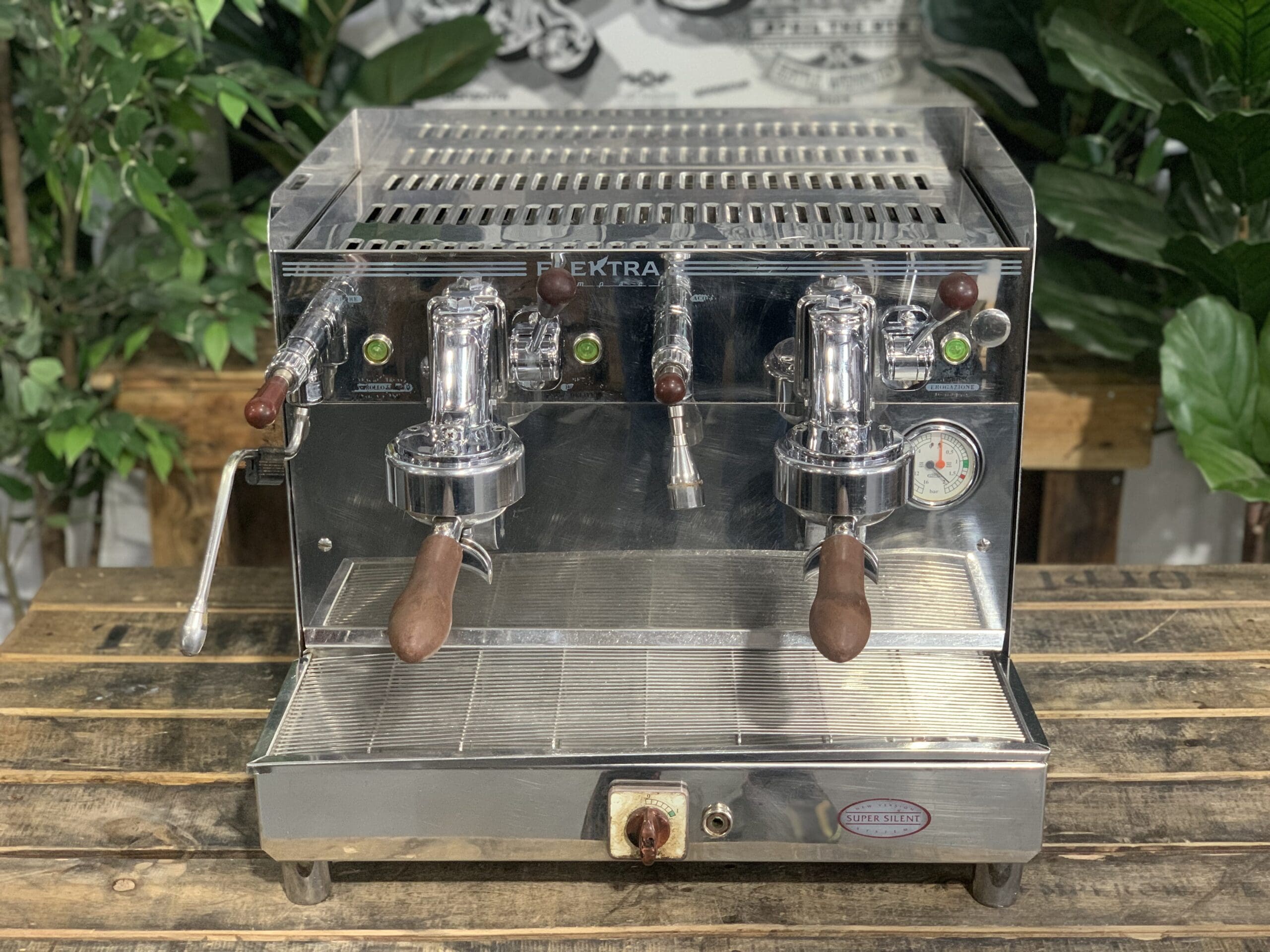 Elektra Sixties T3 Compact - 2 Group Commercial Espresso Machine - Stainless Steel