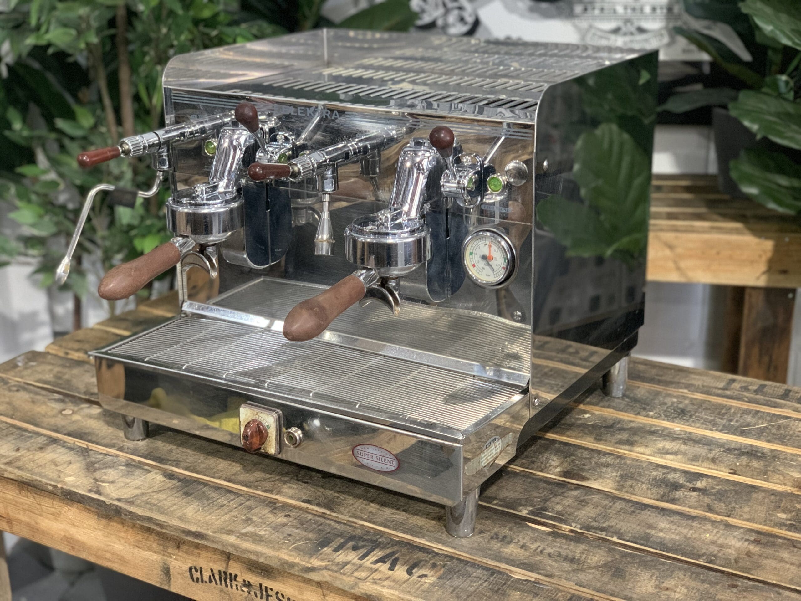 Elektra Sixties T3 Compact - 2 Group Commercial Espresso Machine - Stainless Steel
