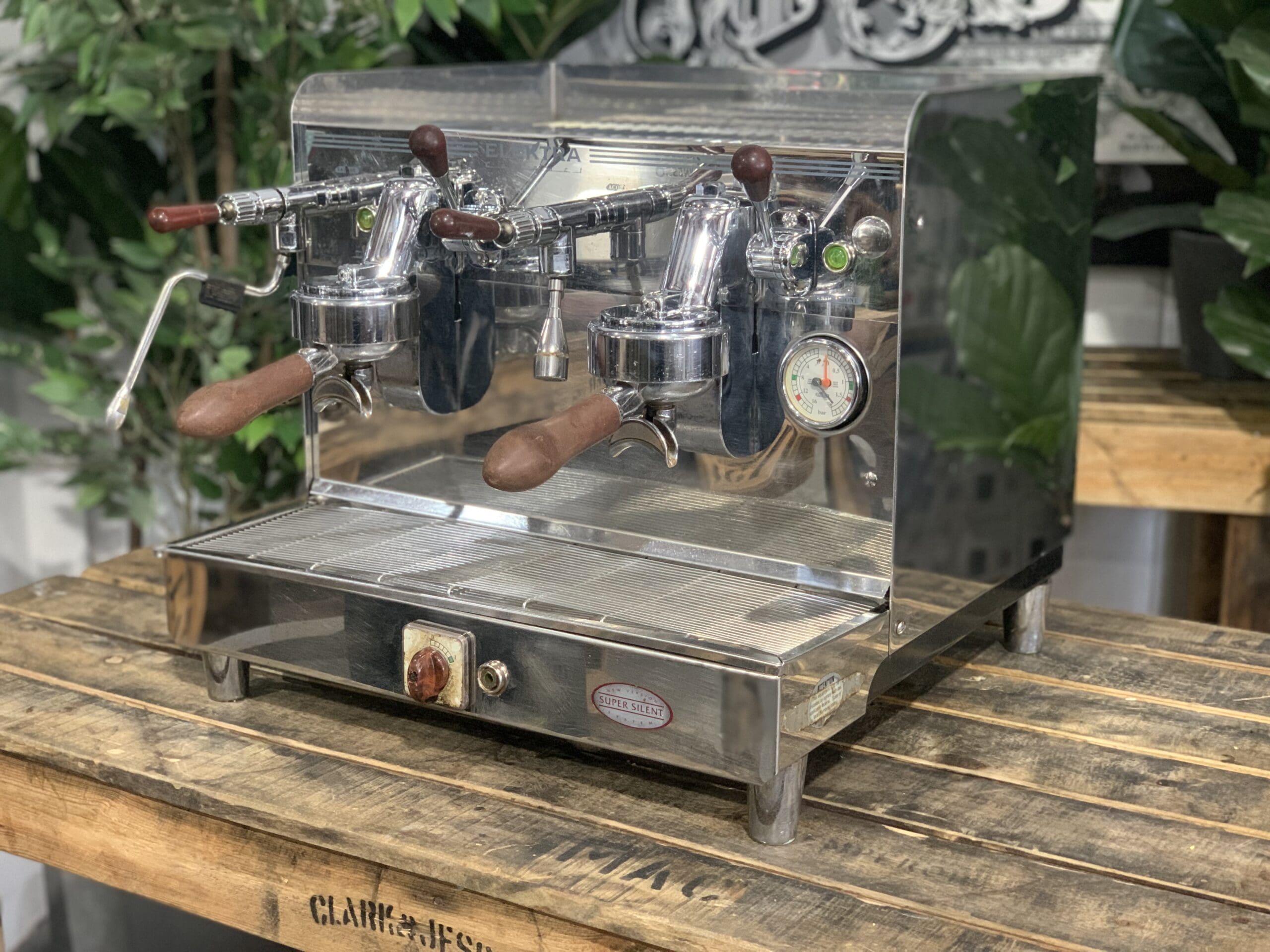 Elektra Sixties T3 Compact - 2 Group Commercial Espresso Machine - Stainless Steel