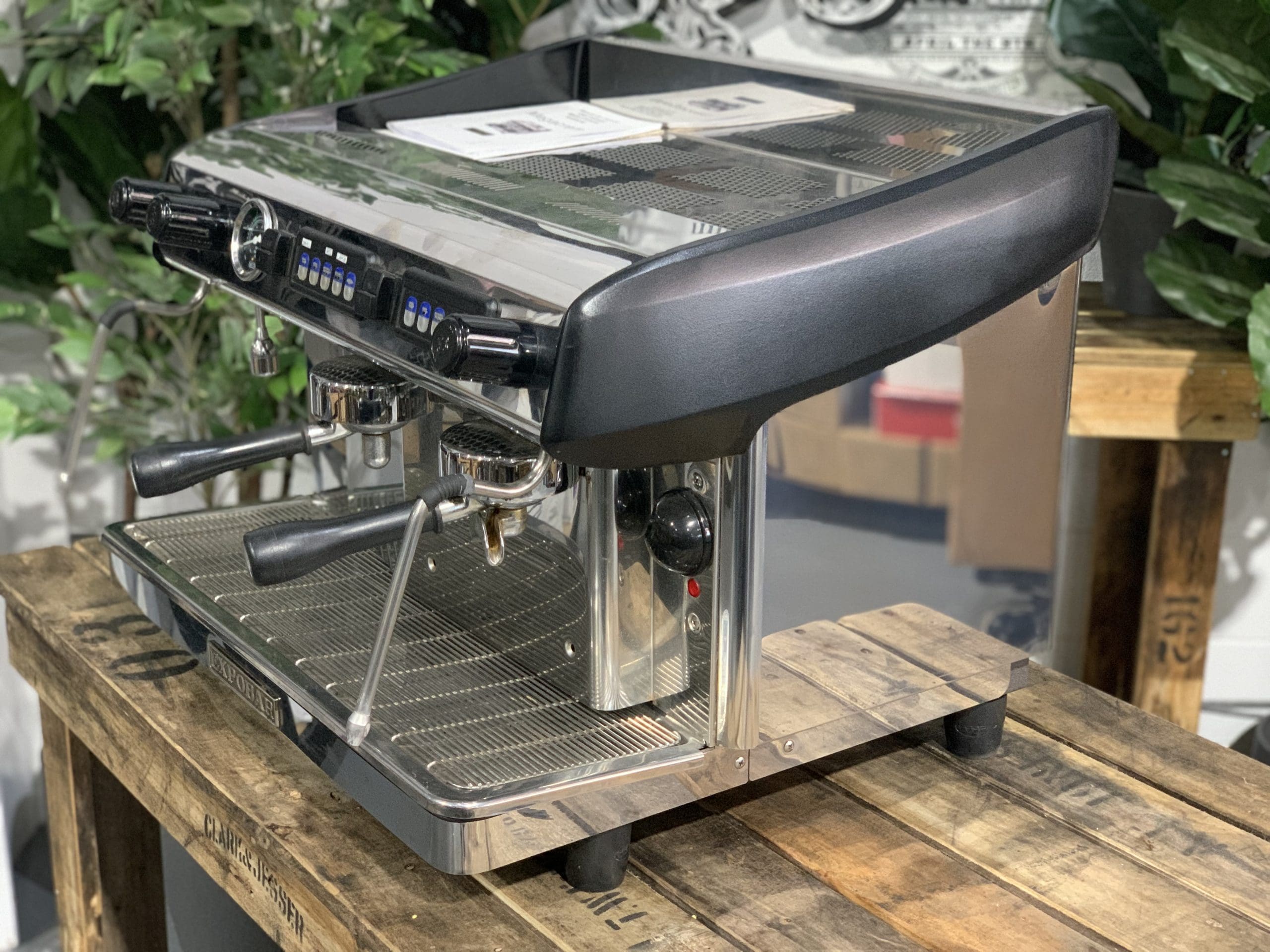 Expobar Megacrem High Cup - 2 Group Commercial Espresso Machine - Stainless Steel
