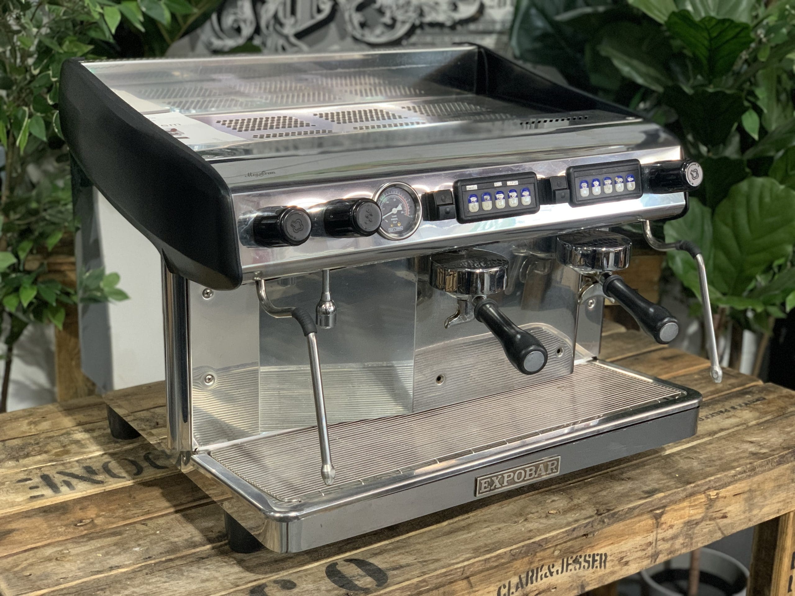 Expobar Megacrem High Cup - 2 Group Commercial Espresso Machine - Stainless Steel