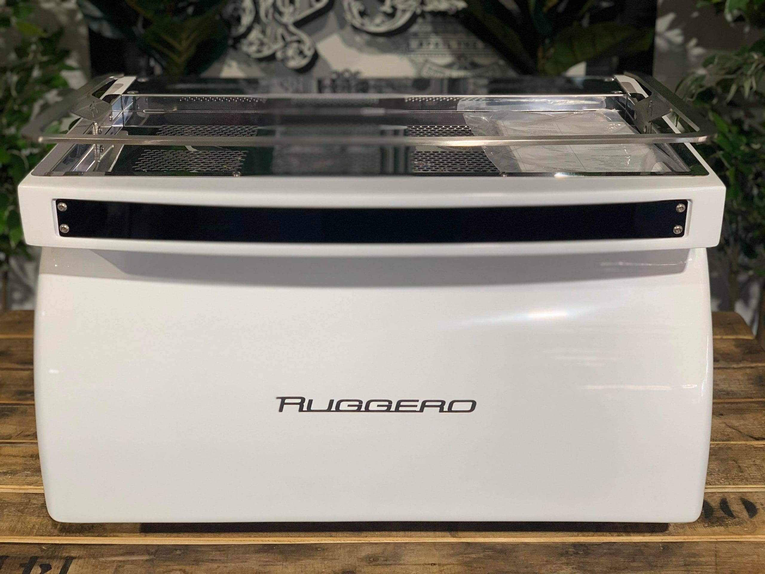 Expobar Ruggero Classic V2 High Cup Gloss - 2 Group Commercial Espresso Machine - White