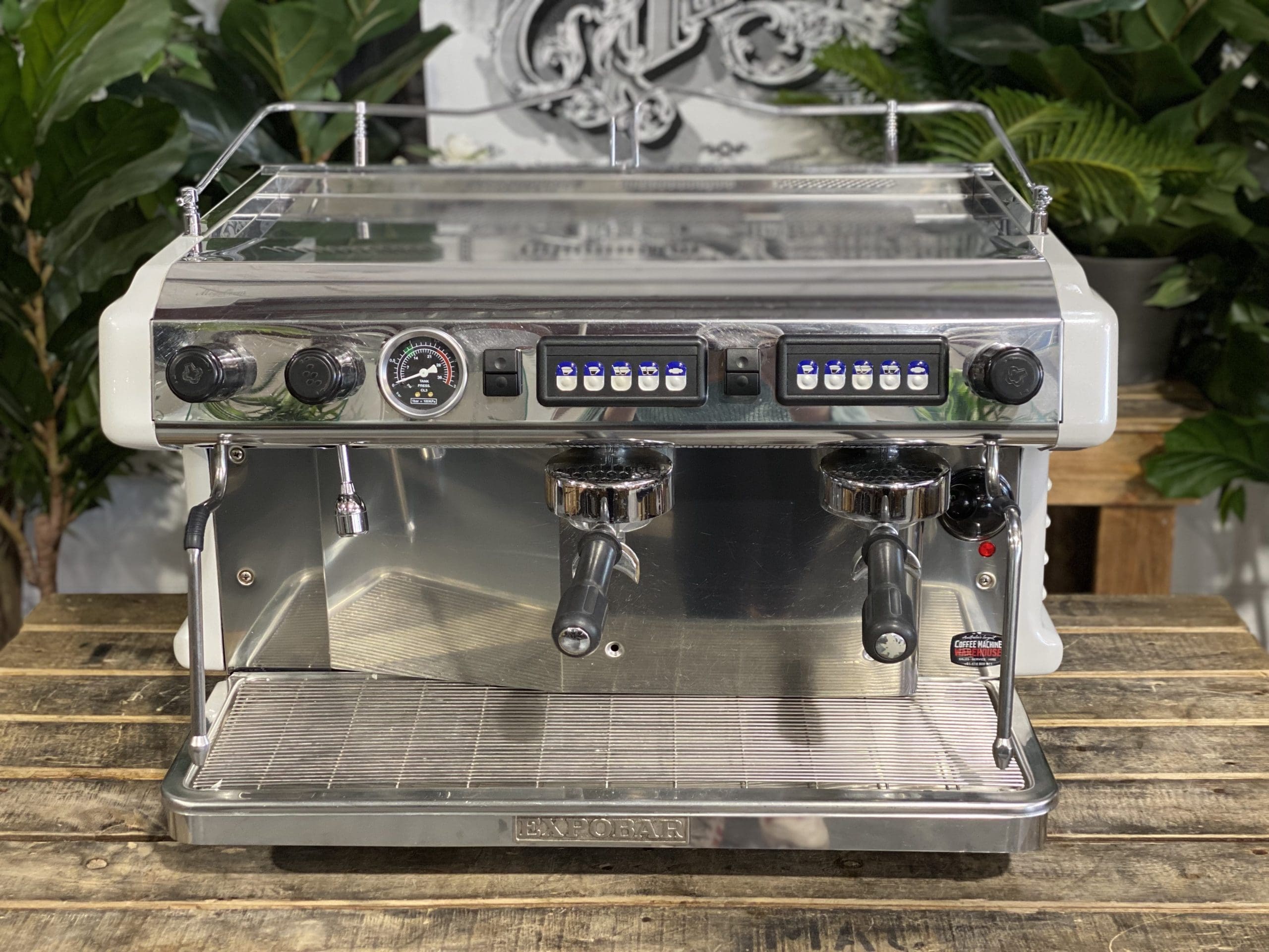 Expobar Ruggero High Cup - 2 Group Commercial Espresso Machine - White