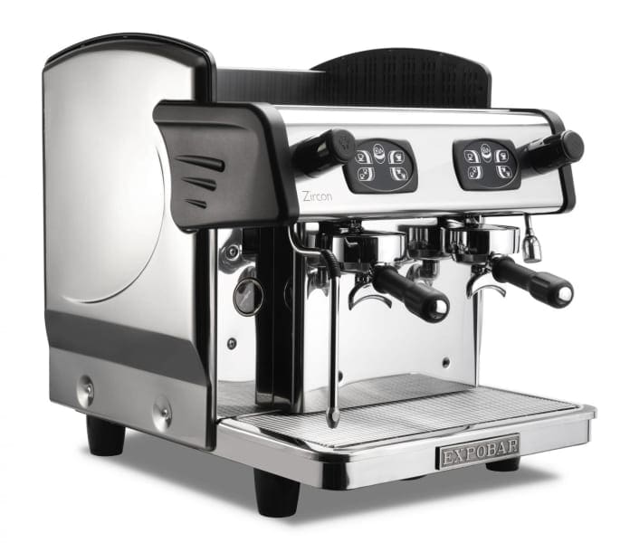 Expobar Zircon High Cup Compact - 2 Group Commercial Espresso Machine - Stainless