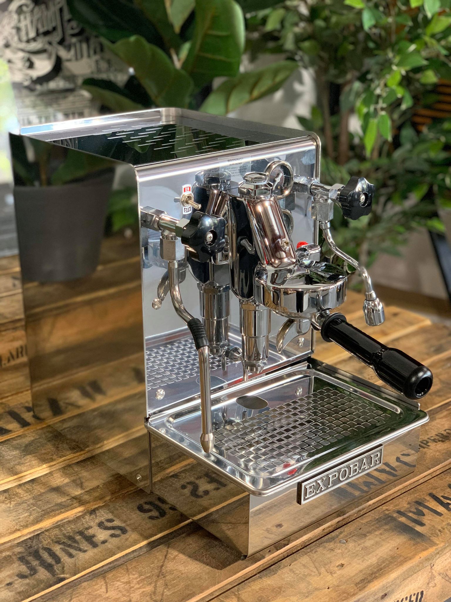 Expobar Office Leva - 1 Group Commercial Espresso Machine - Stainless Steel