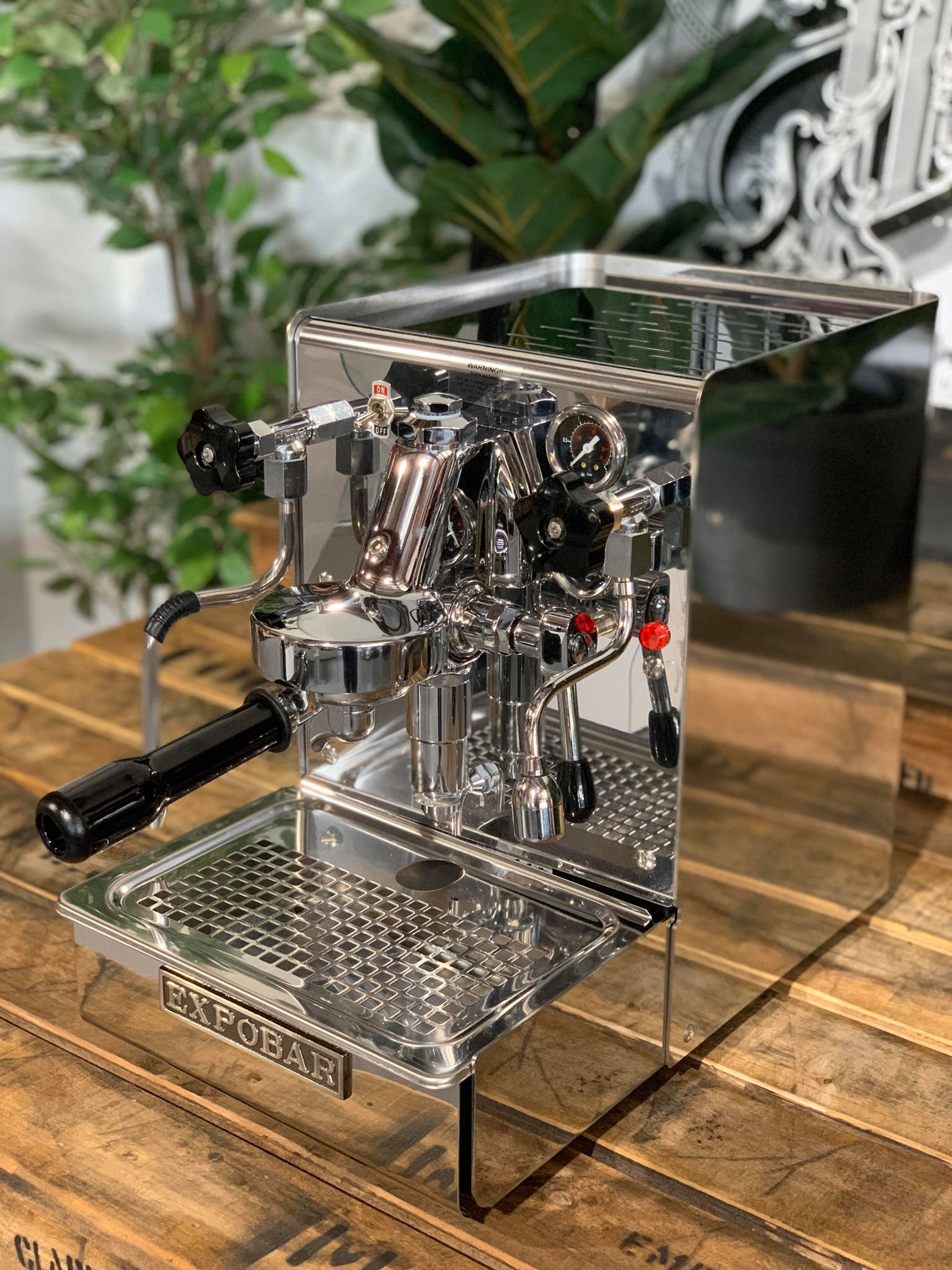Expobar Office Leva - 1 Group Commercial Espresso Machine - Stainless Steel