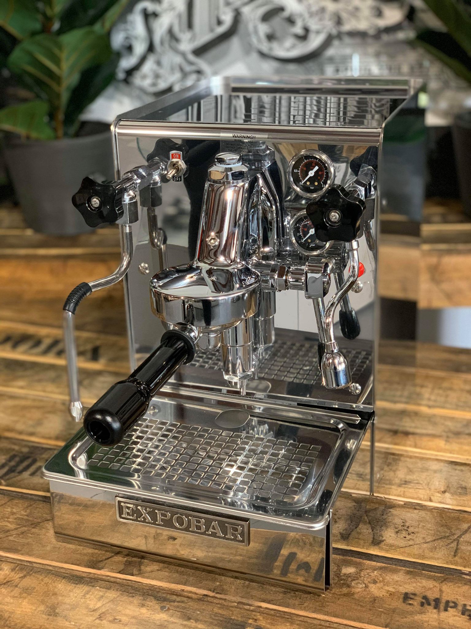 Expobar Office Leva - 1 Group Commercial Espresso Machine - Stainless Steel