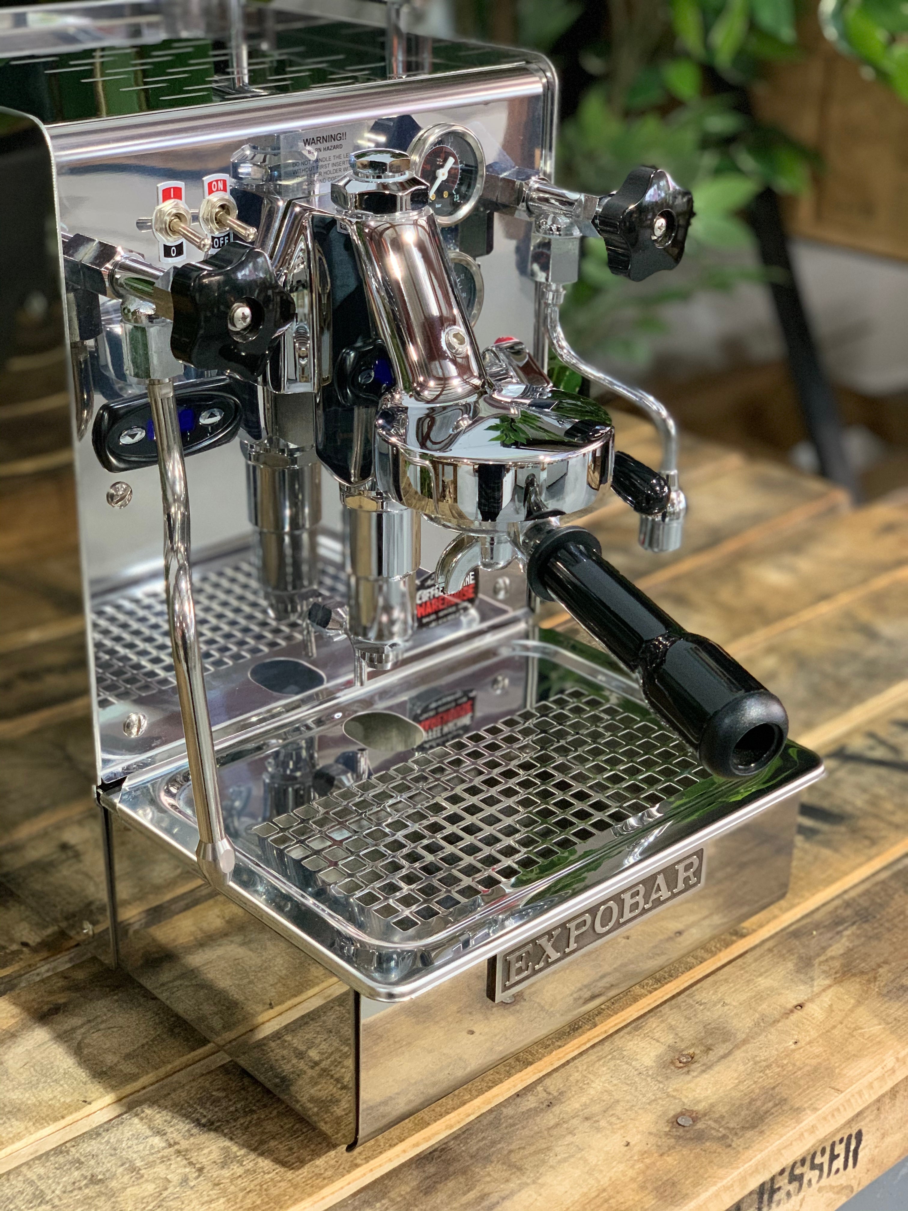 Expobar Office Barista Minore - 1 Group Commercial Espresso Machine - Stainless Steel