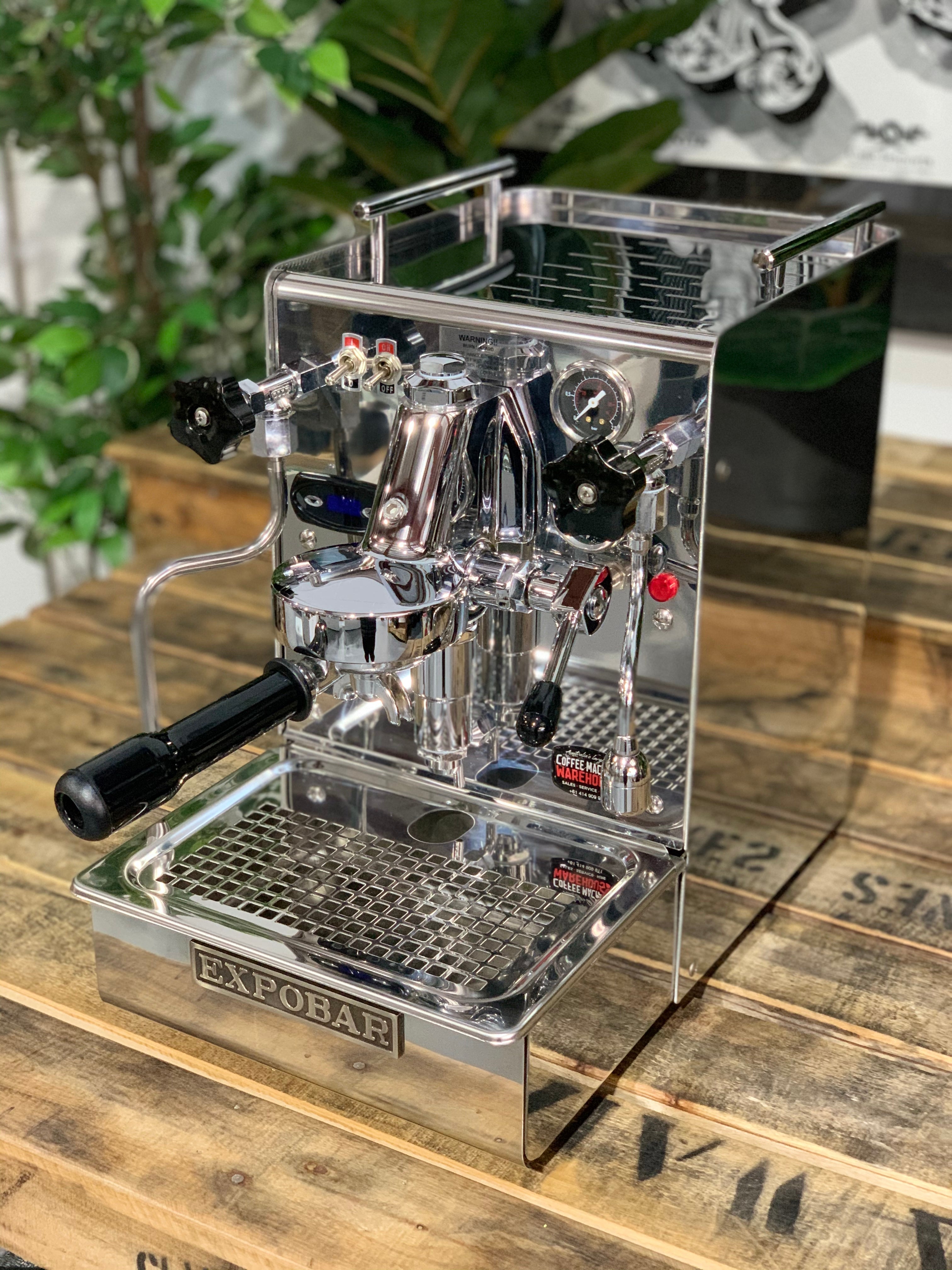 Expobar Office Barista Minore - 1 Group Commercial Espresso Machine - Stainless Steel
