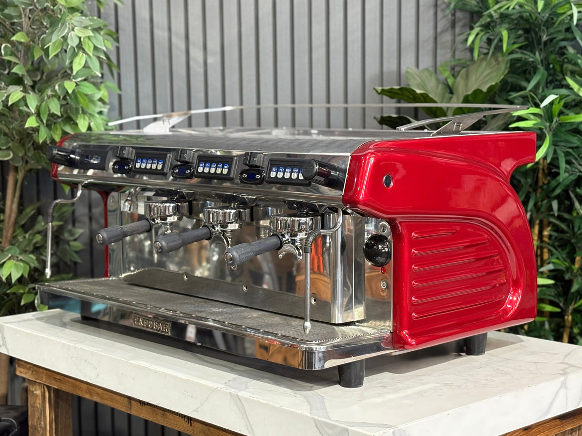 Expobar Ruggero Multiboiler - - 3 Group Commercial Espresso Machine - Commercial - Gloss Red