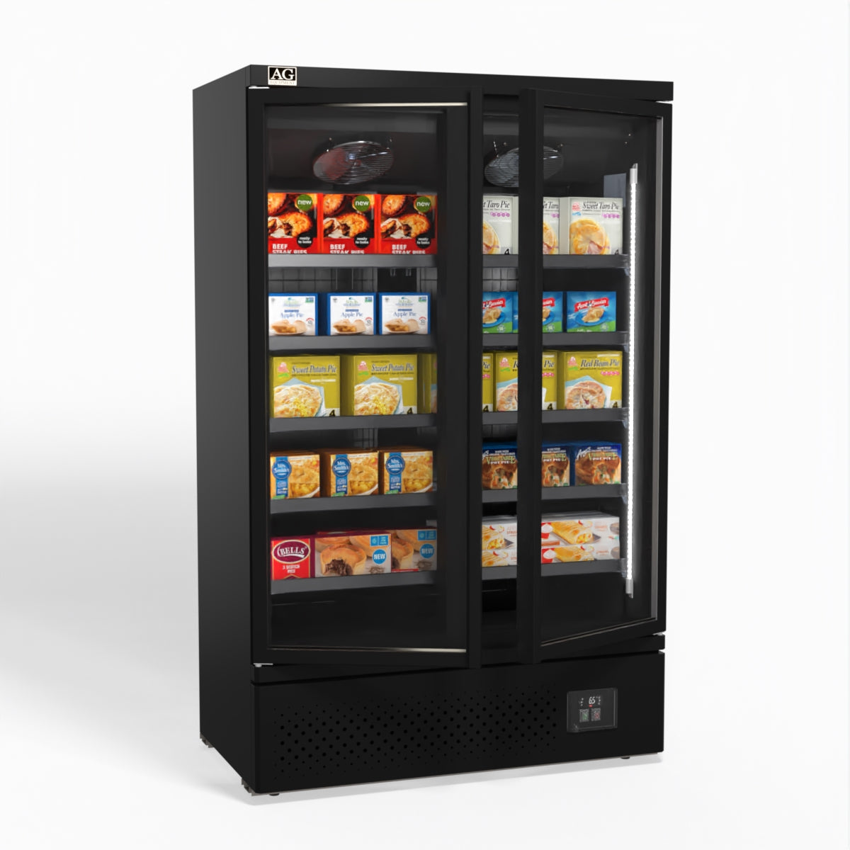 AG Supermarket Two Doors Upright Display Freezer FSB1000