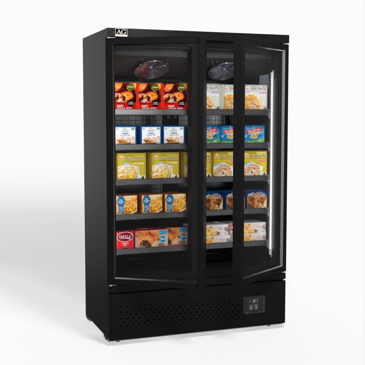 AG Supermarket Two Doors Upright Display Freezer FSB1000