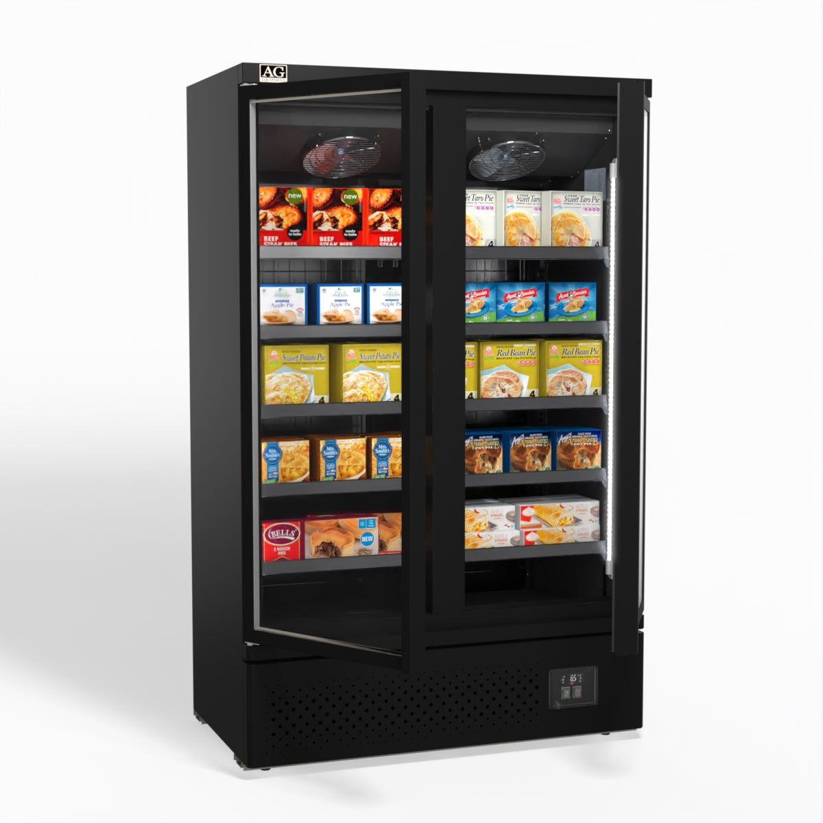 AG Supermarket Two Doors Upright Display Freezer FSB1000