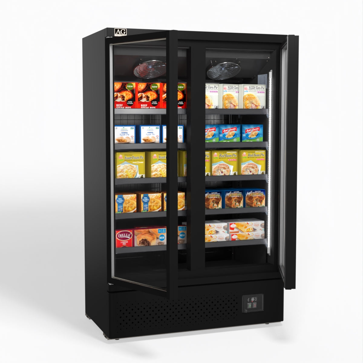 AG Supermarket Two Doors Upright Display Freezer FSB1000