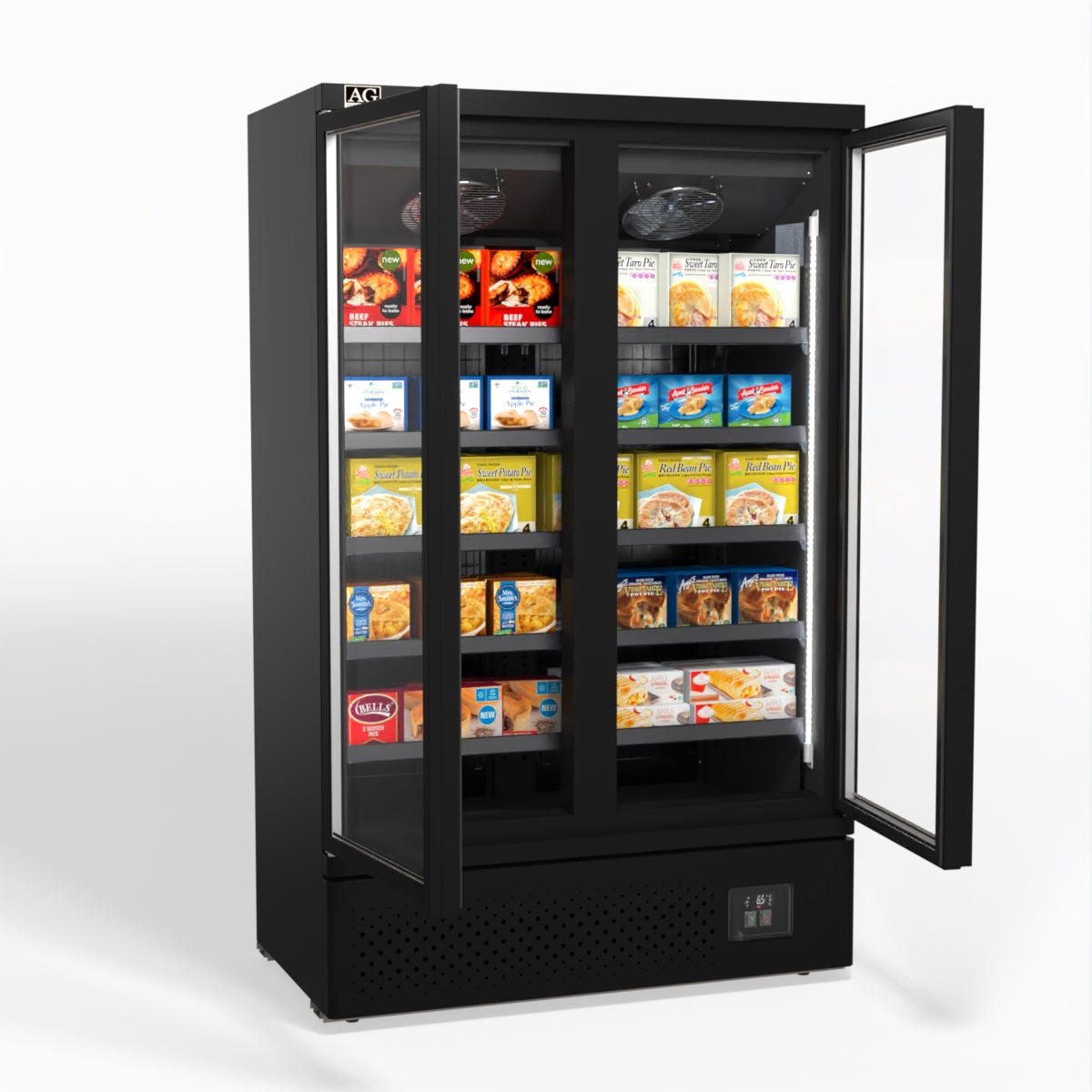 AG Supermarket Two Doors Upright Display Freezer FSB1000