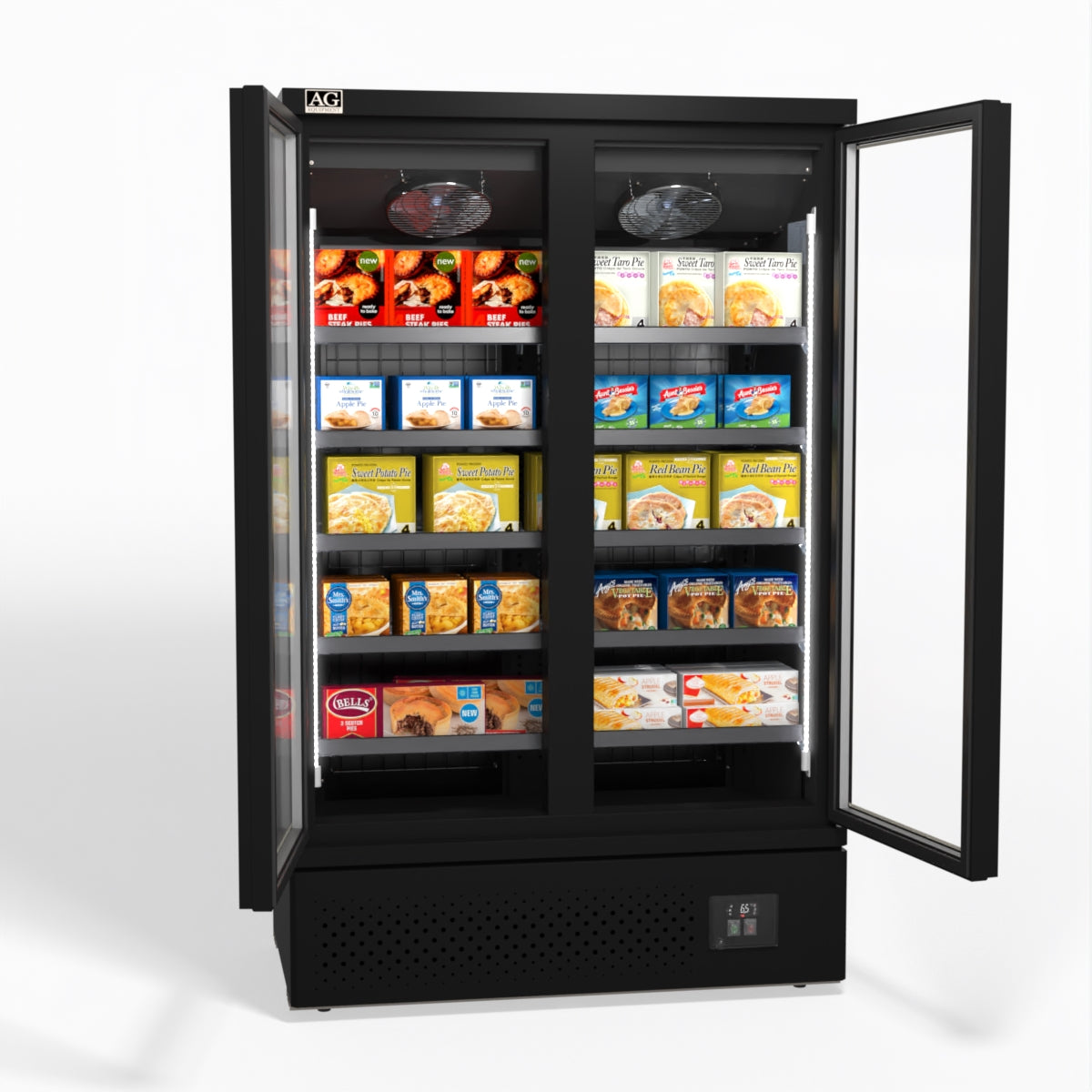 AG Supermarket Two Doors Upright Display Freezer FSB1000
