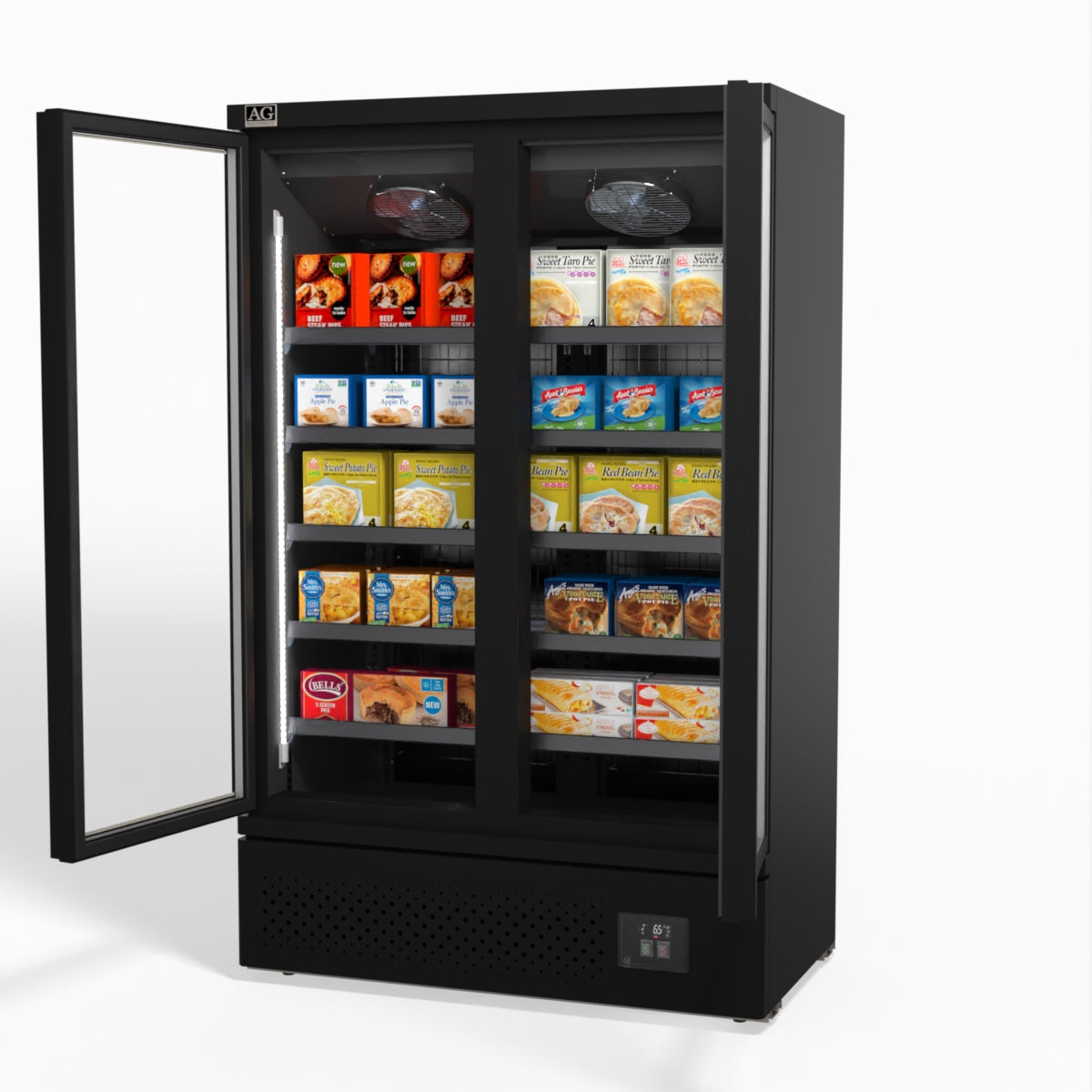 AG Supermarket Two Doors Upright Display Freezer FSB1000