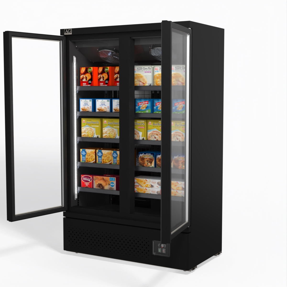 AG Supermarket Two Doors Upright Display Freezer FSB1000